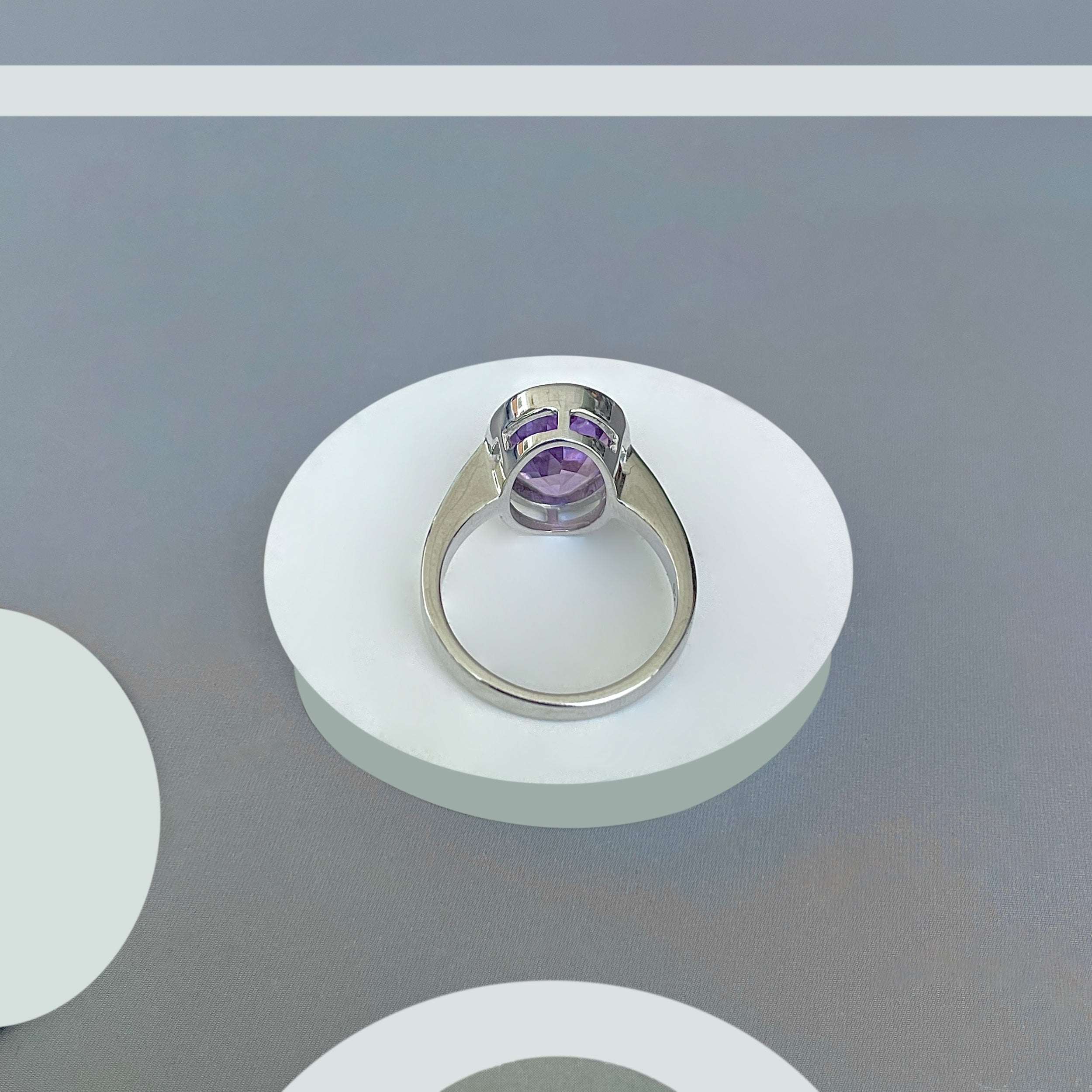 Amethyst Ring-(AMT-SR-1892.)