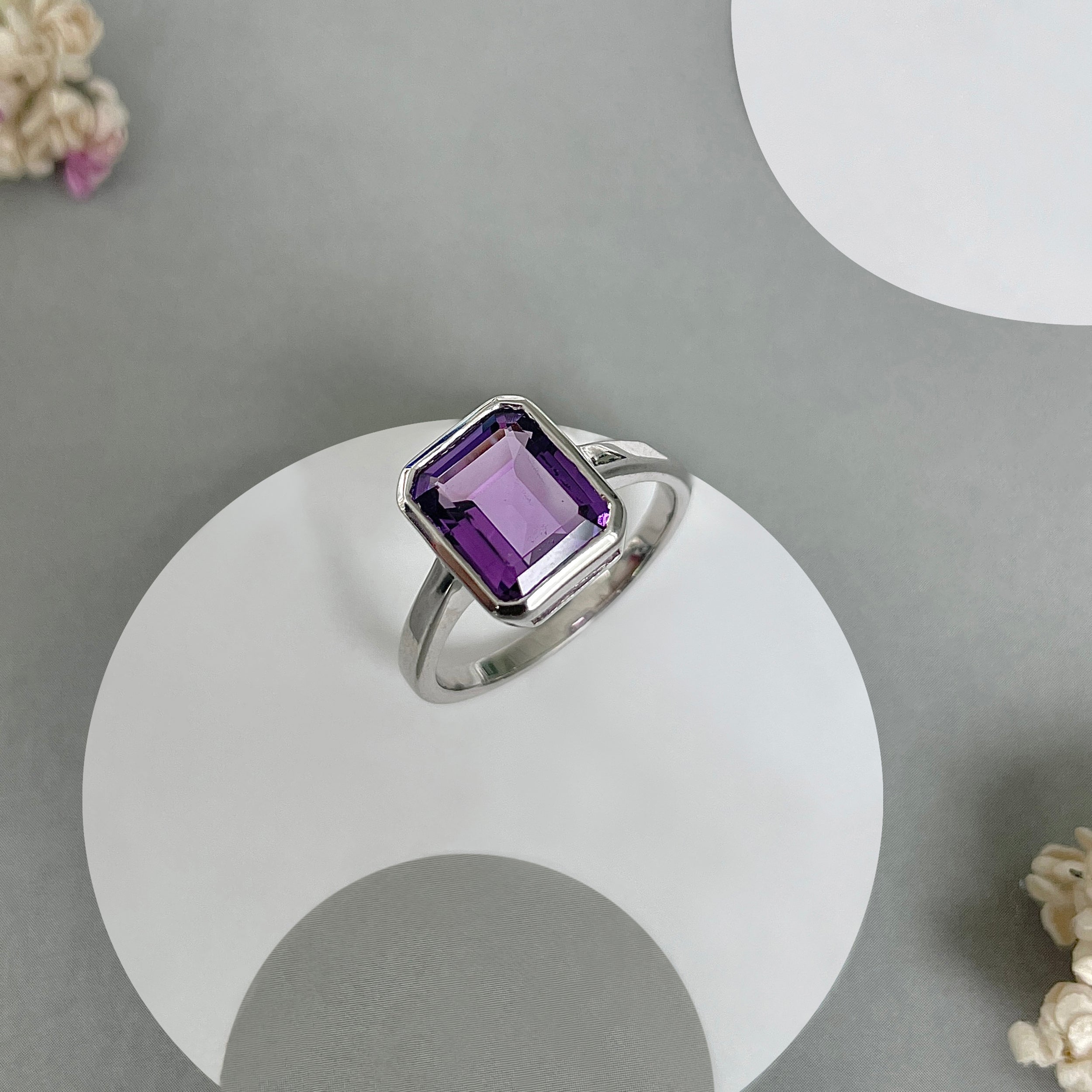 Amethyst Ring-(AMT-SR-1926.)