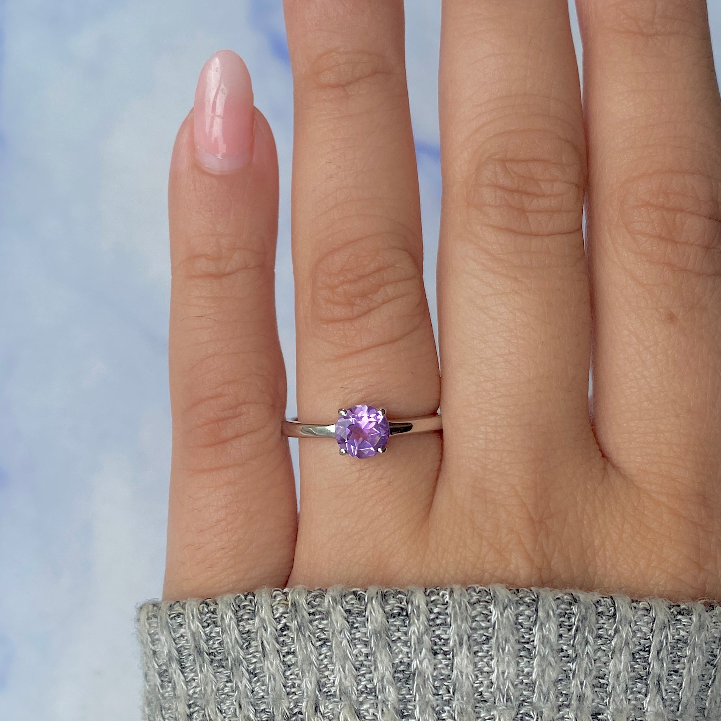 Amethyst Ring-(AMT-SR-236.)