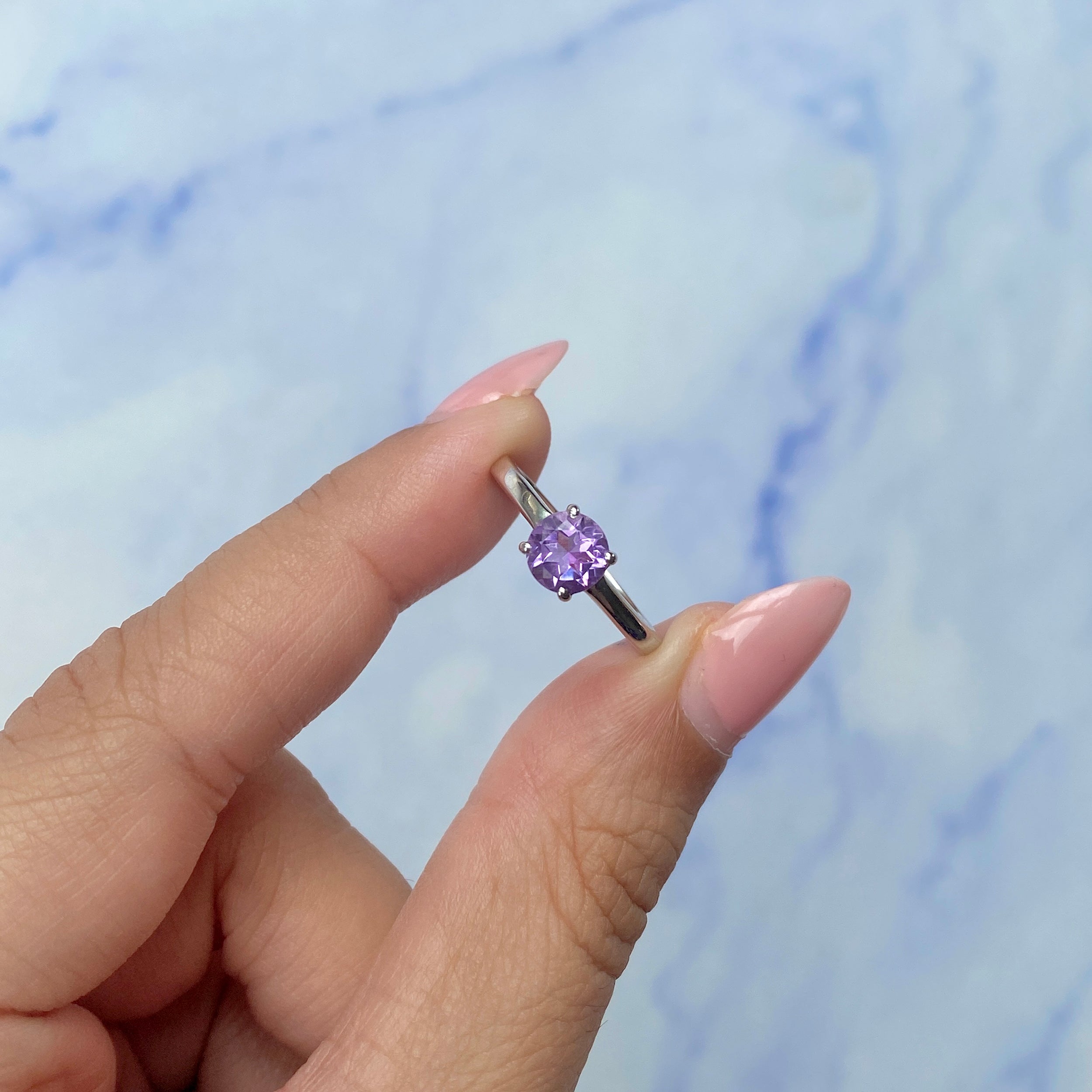 Amethyst Ring-(AMT-SR-236.)