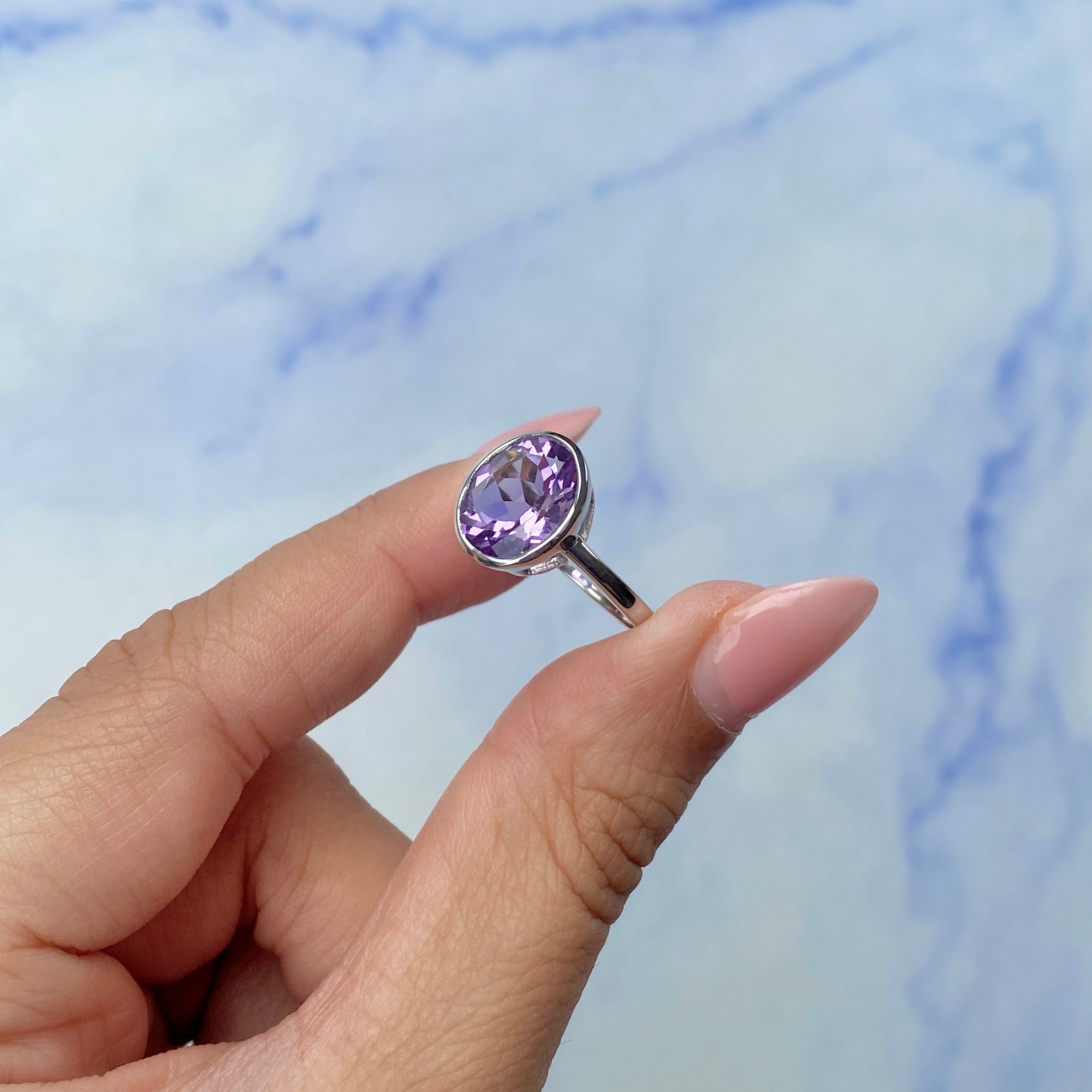 Amethyst Ring-(AMT-SR-2368.)