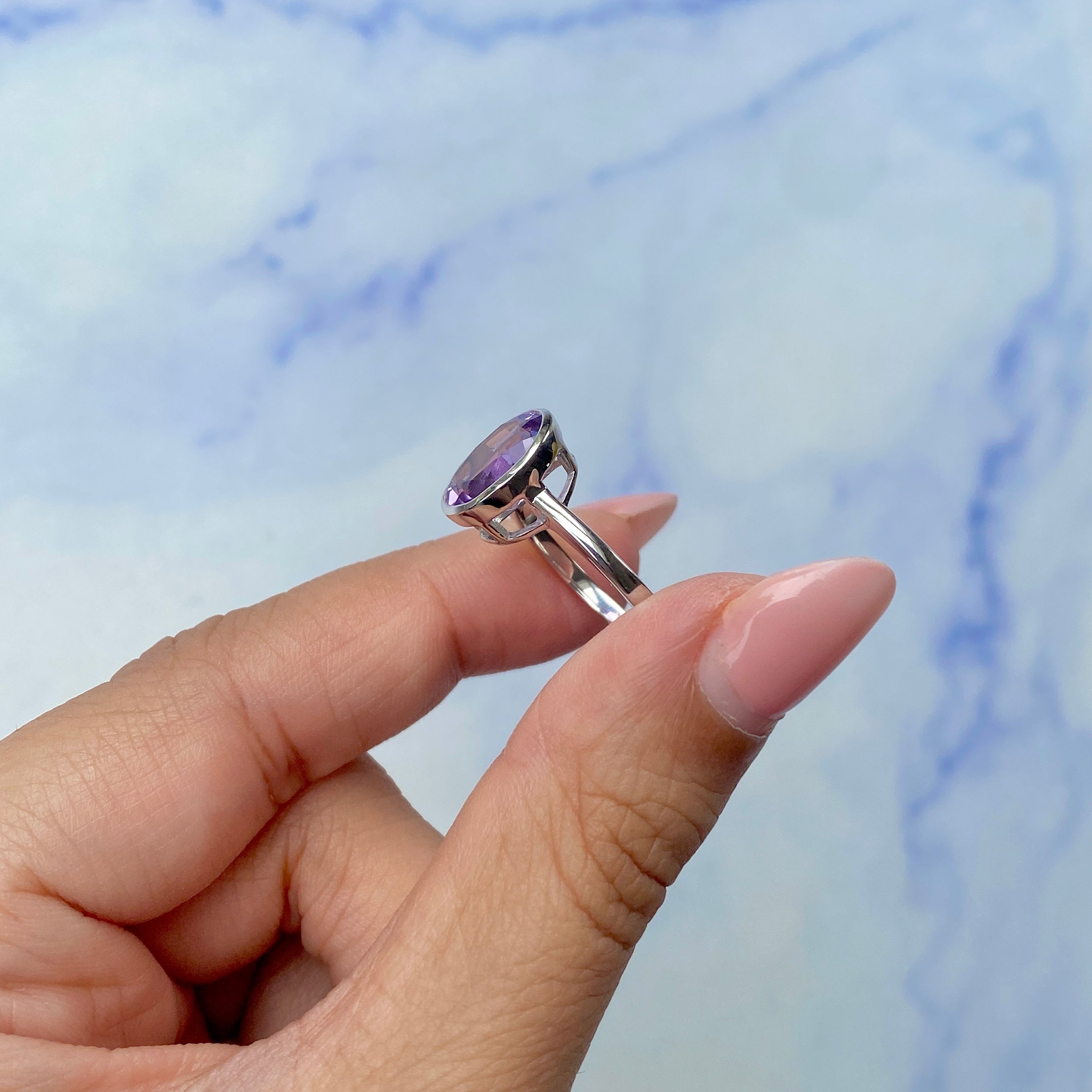 Amethyst Ring-(AMT-SR-2368.)