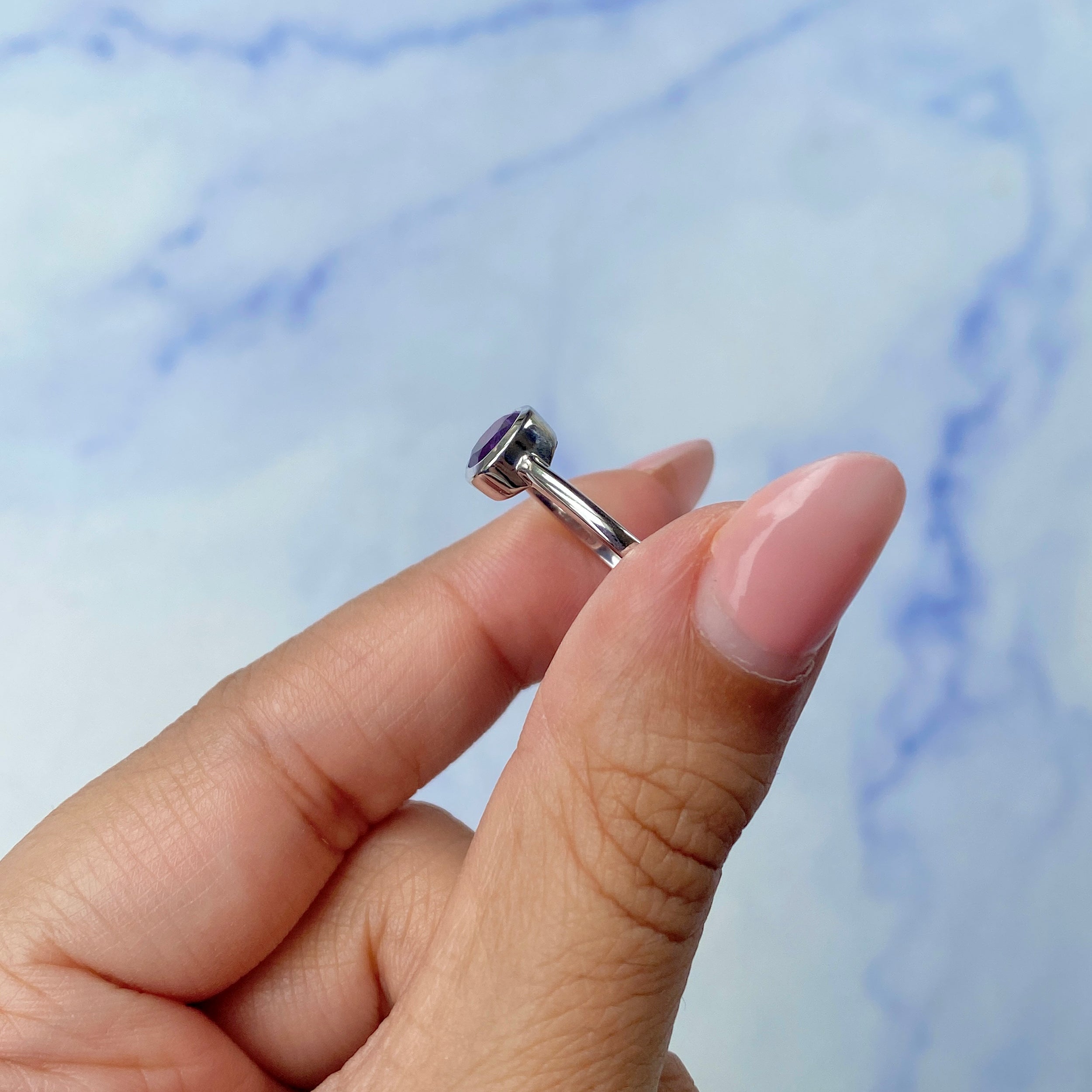 Amethyst Ring-(AMT-SR-237.)