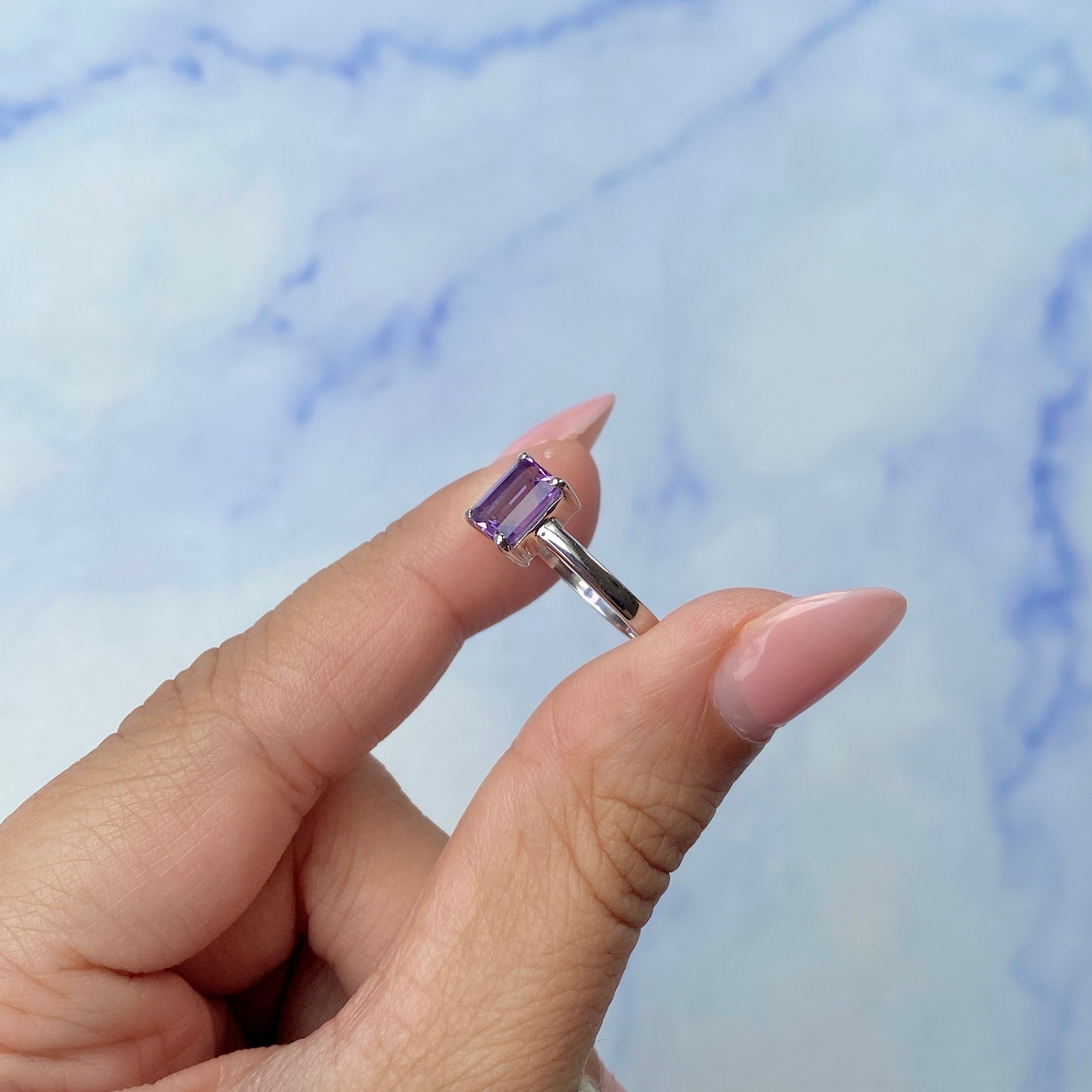 Amethyst Ring-(AMT-SR-241.)