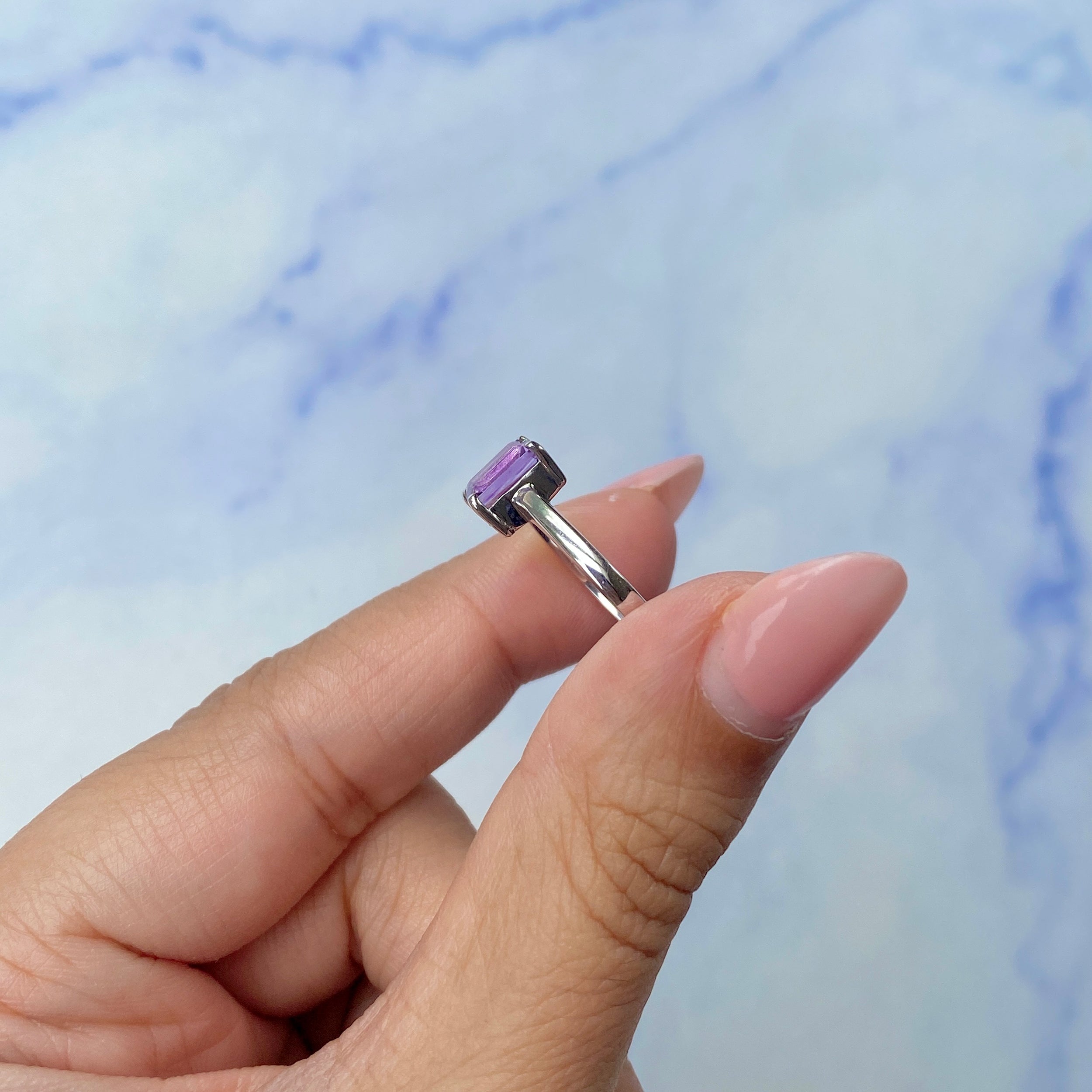 Amethyst Ring-(AMT-SR-241.)