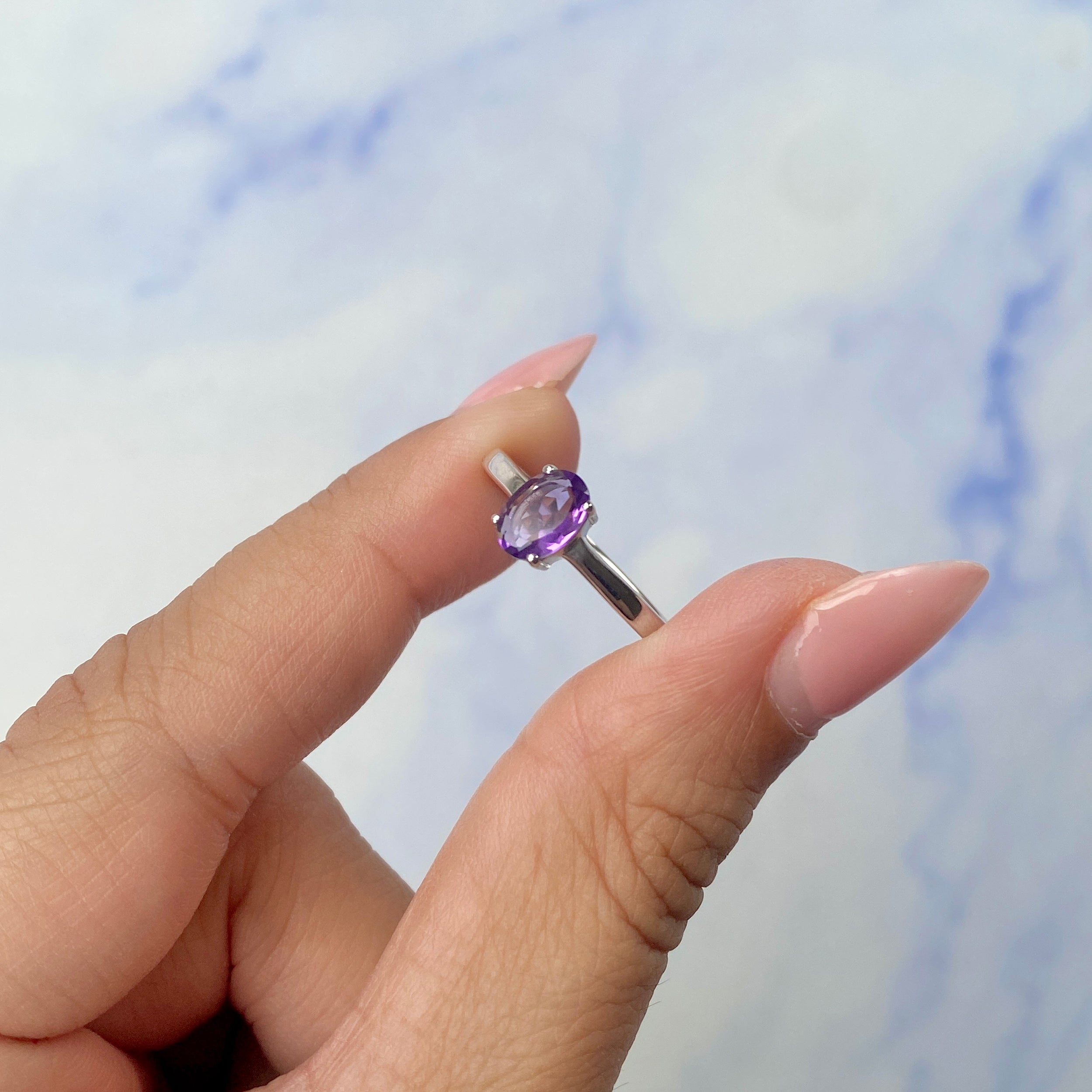 Amethyst Ring-(AMT-SR-242.)