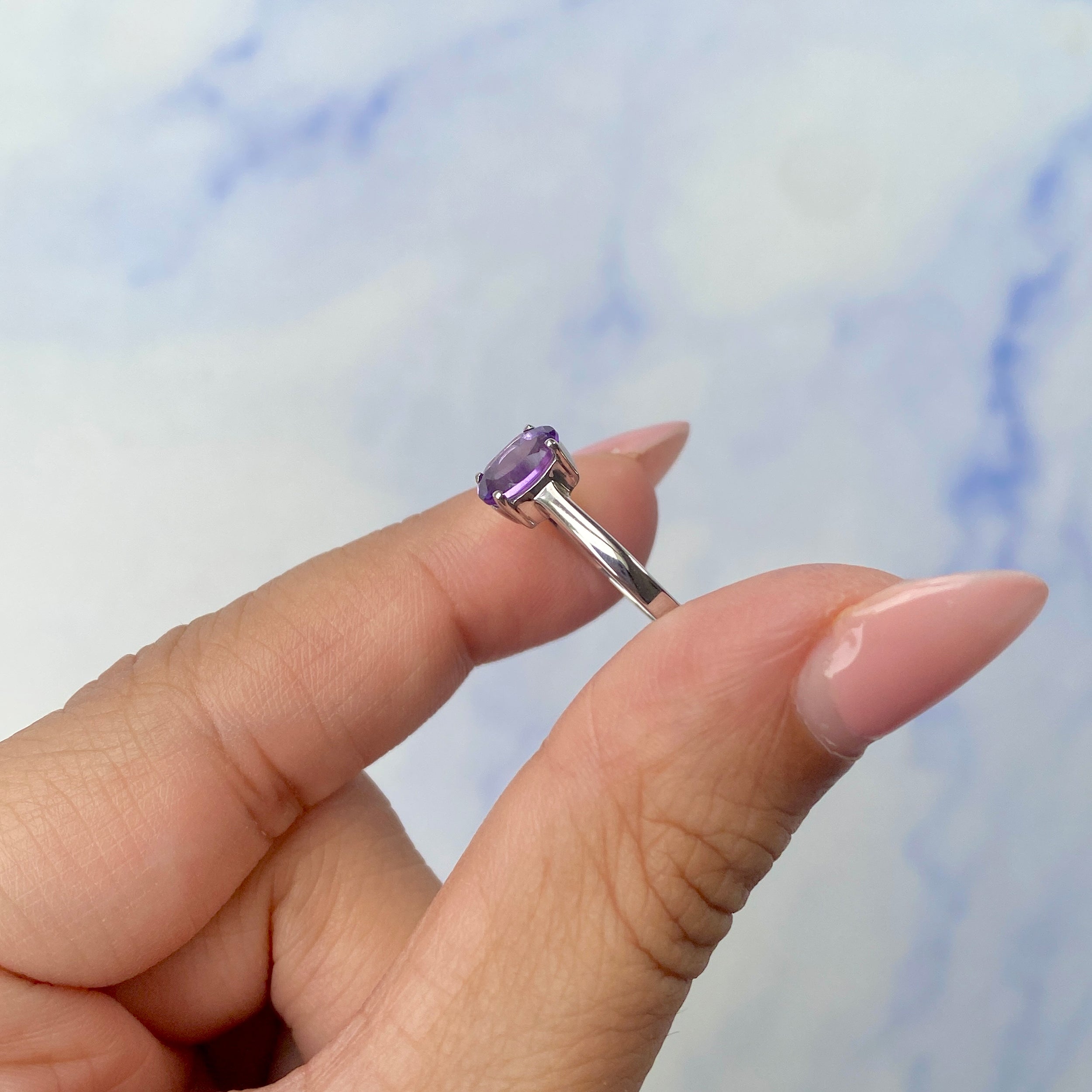 Amethyst Ring-(AMT-SR-242.)