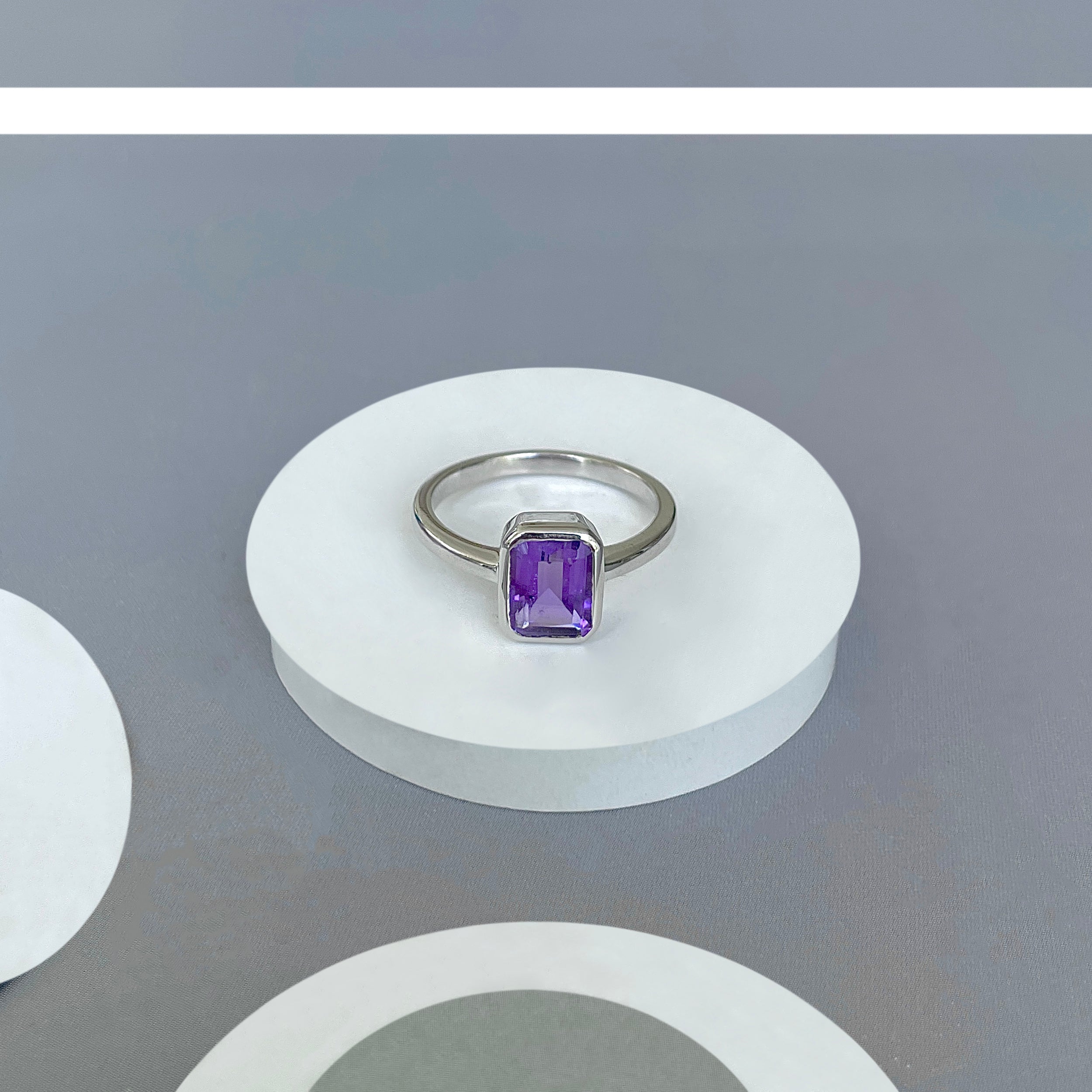 Amethyst Ring-(AMT-SR-246.)
