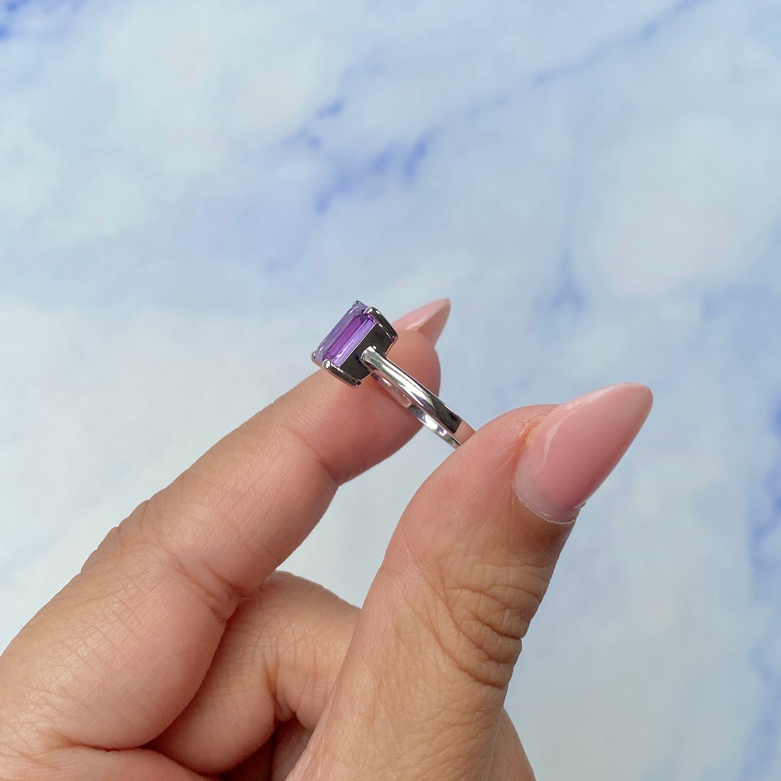 Amethyst Ring-(AMT-SR-247.)