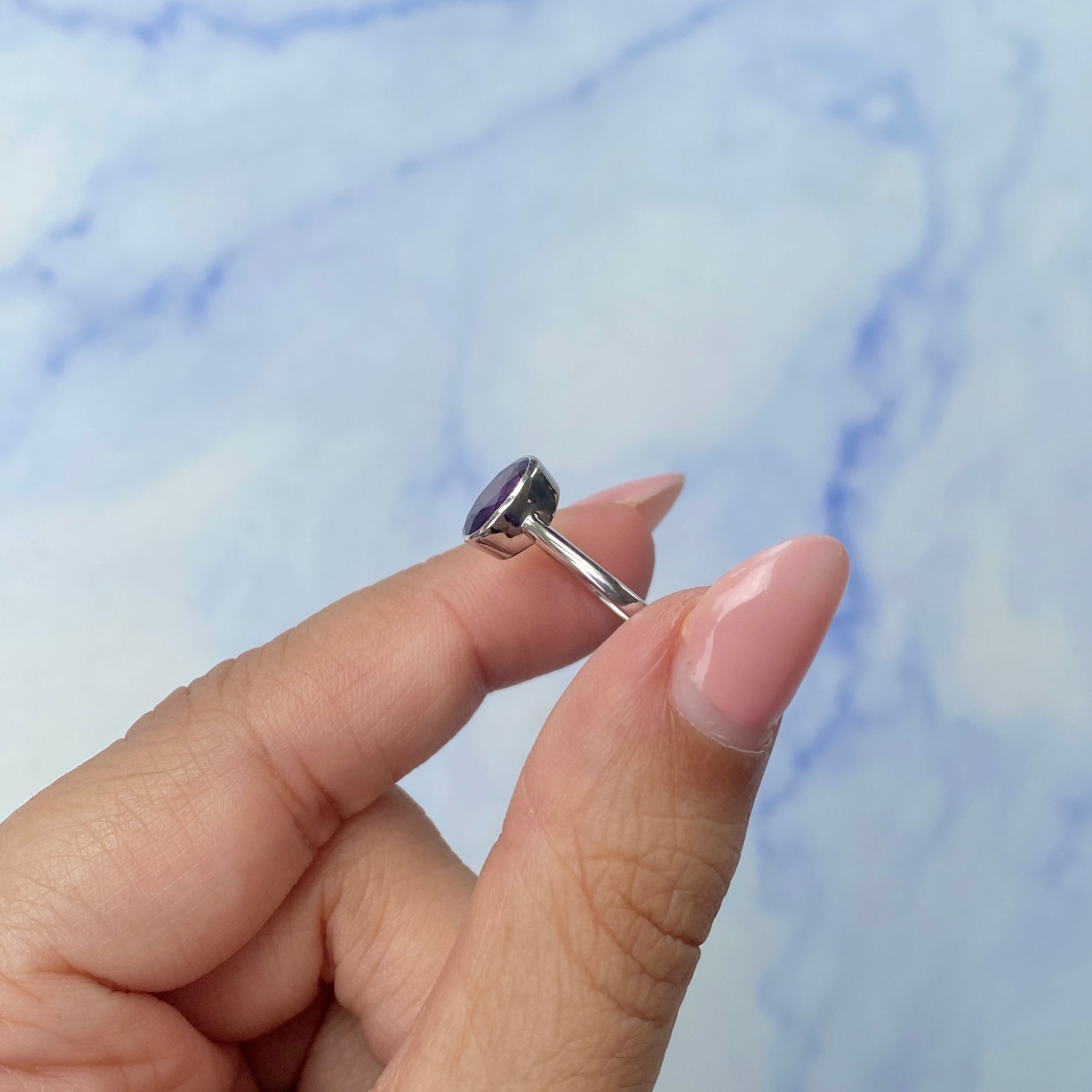 Amethyst Ring-(AMT-SR-248.)