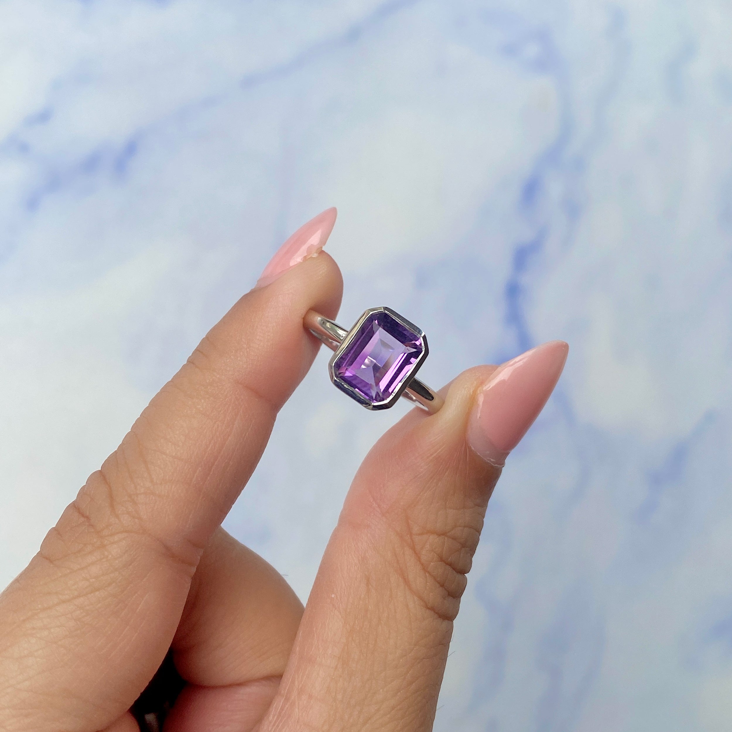 Amethyst Ring-(AMT-SR-250.)
