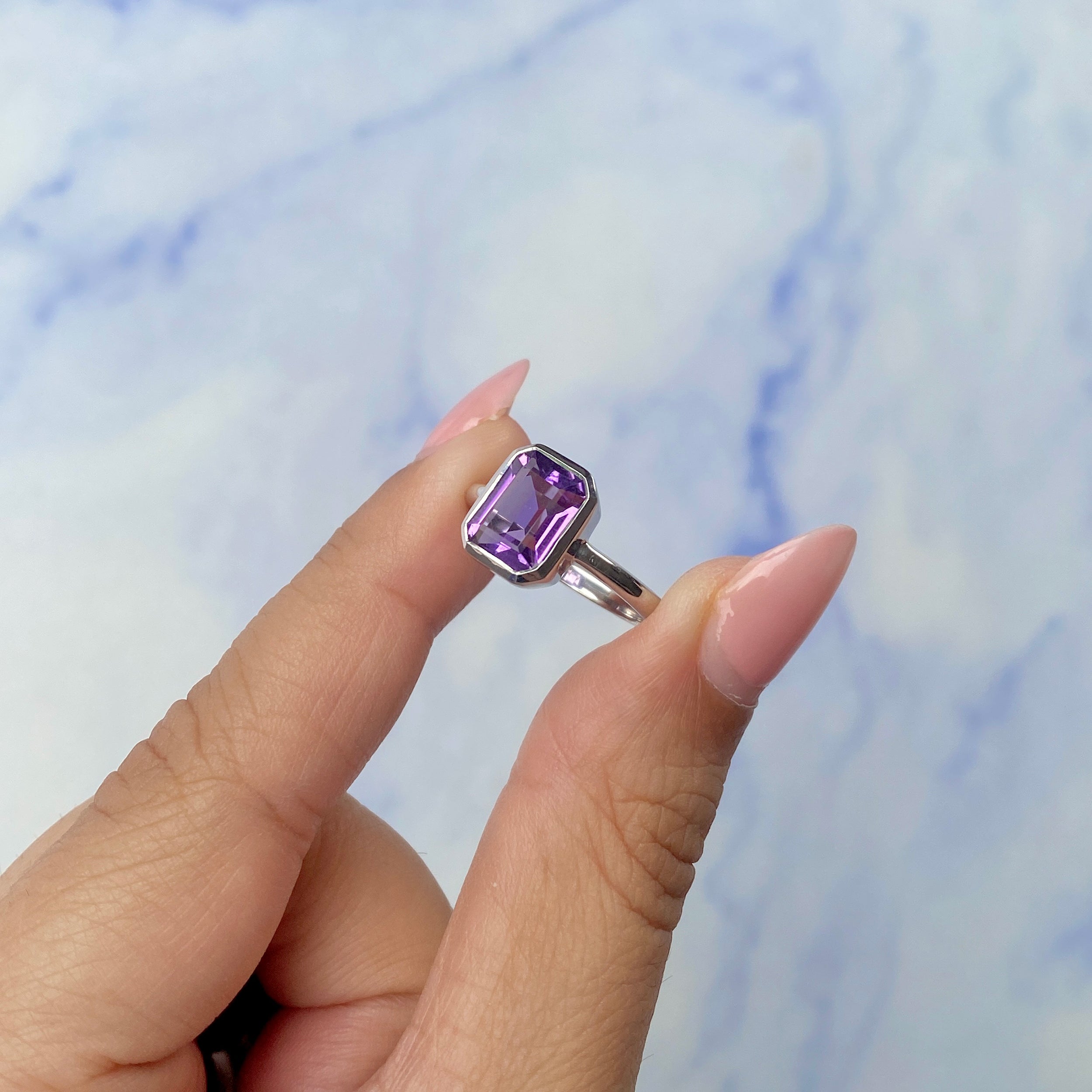Amethyst Ring-(AMT-SR-250.)