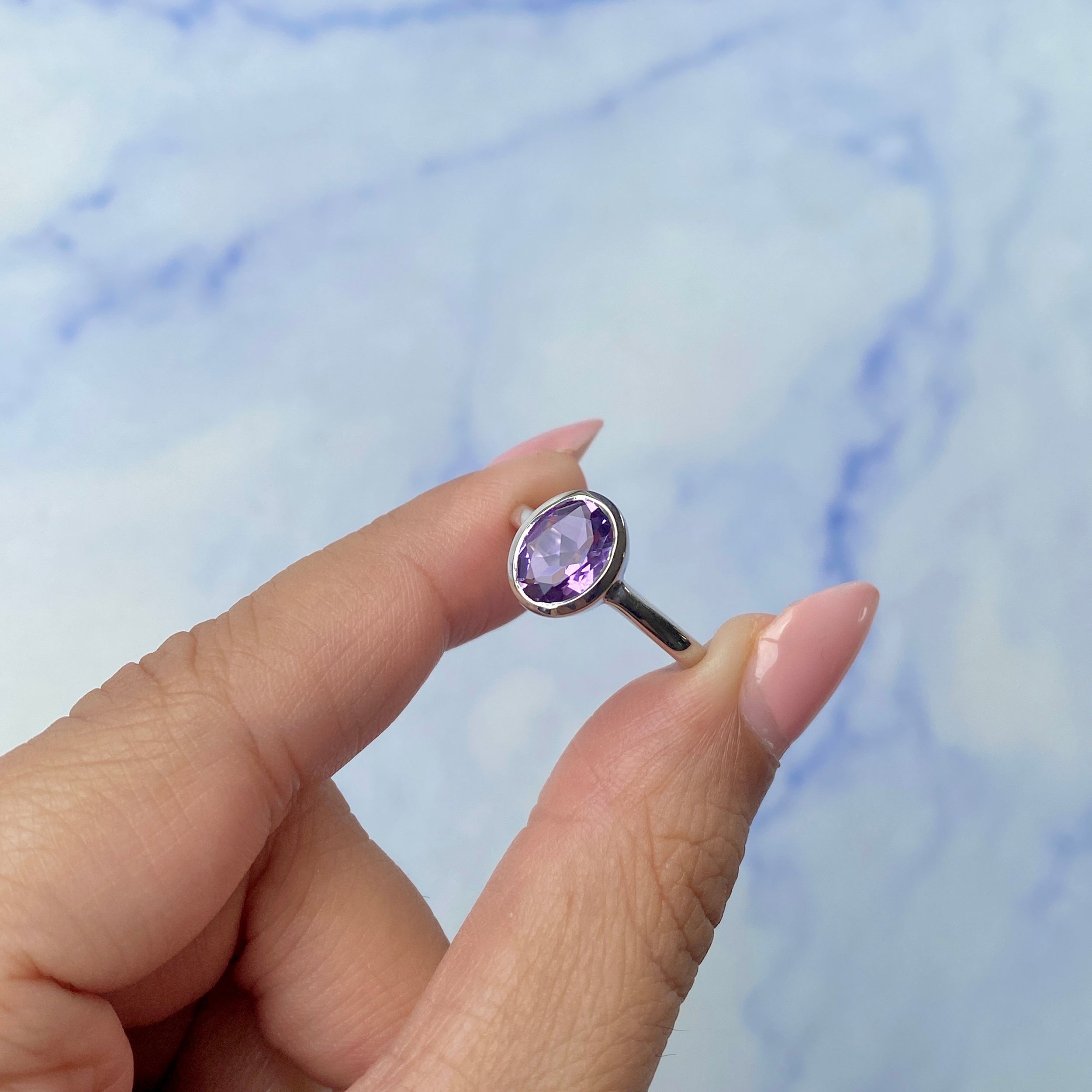 Amethyst Ring-(AMT-SR-251.)
