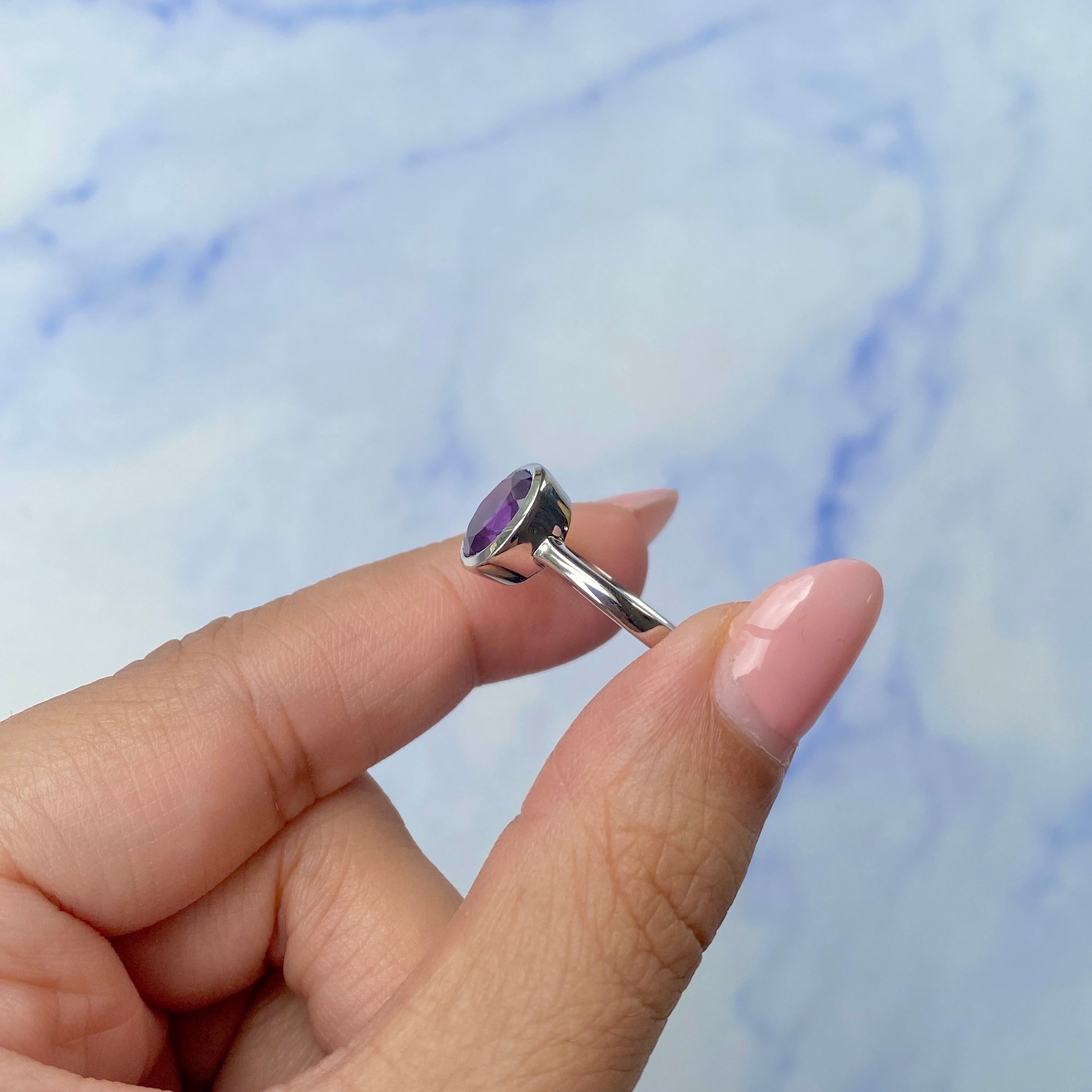 Amethyst Ring-(AMT-SR-251.)