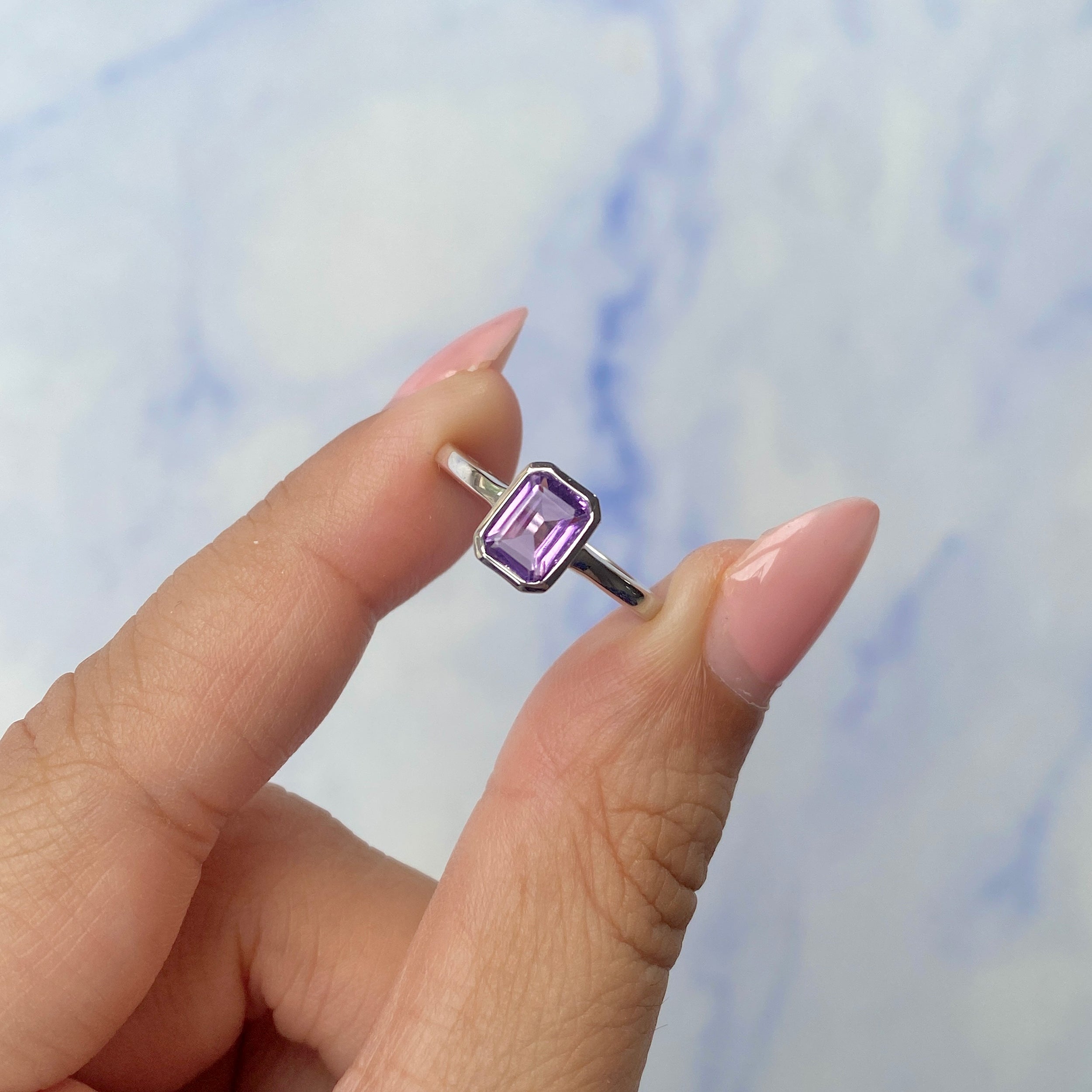 Amethyst Ring-(AMT-SR-2765.)