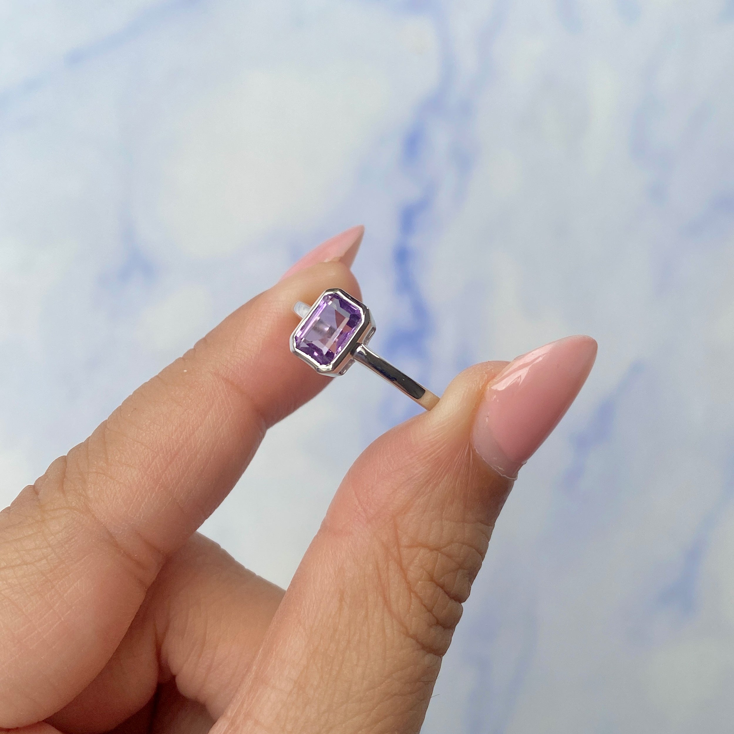 Amethyst Ring-(AMT-SR-2765.)