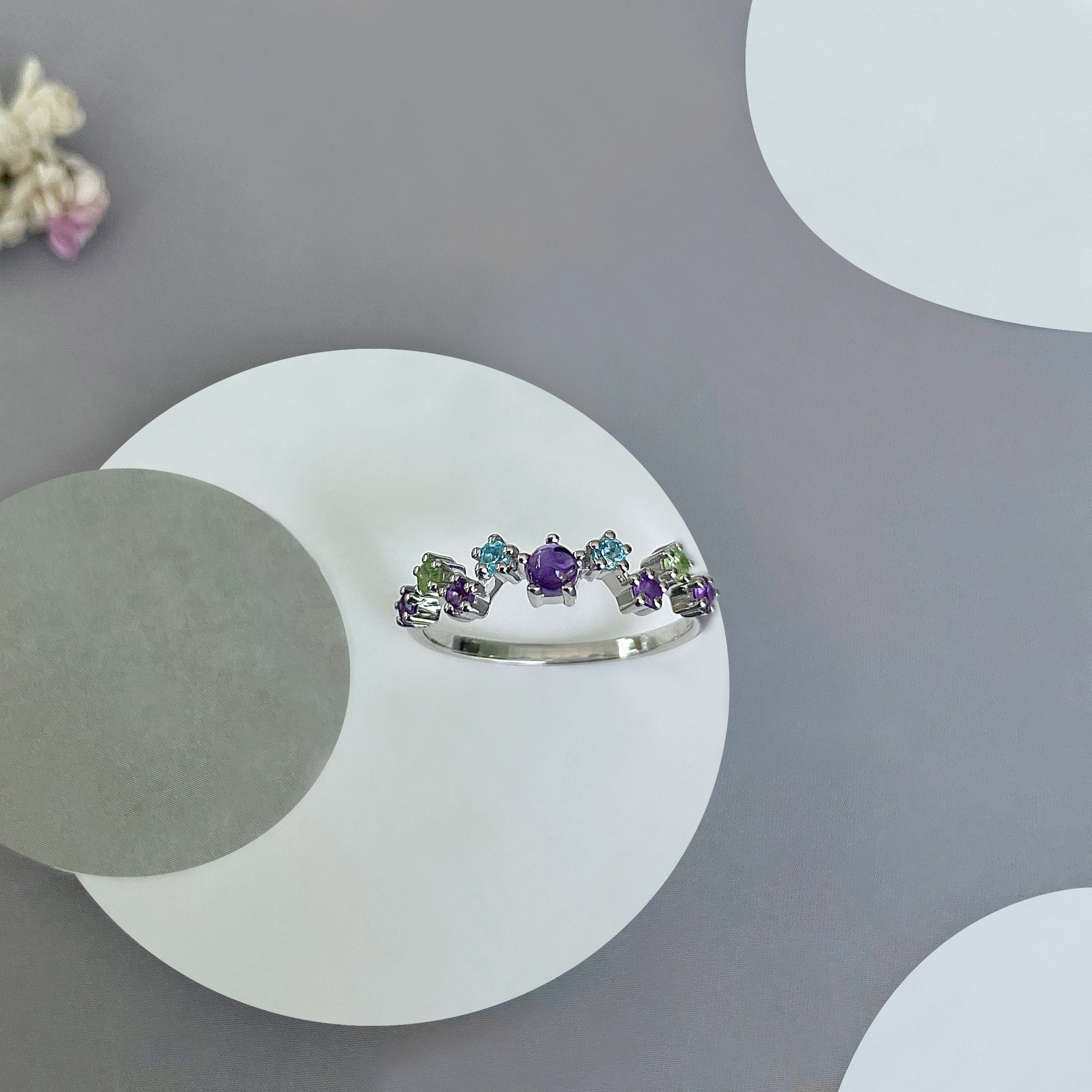 Amethyst Ring-(AMT-SR-365.)