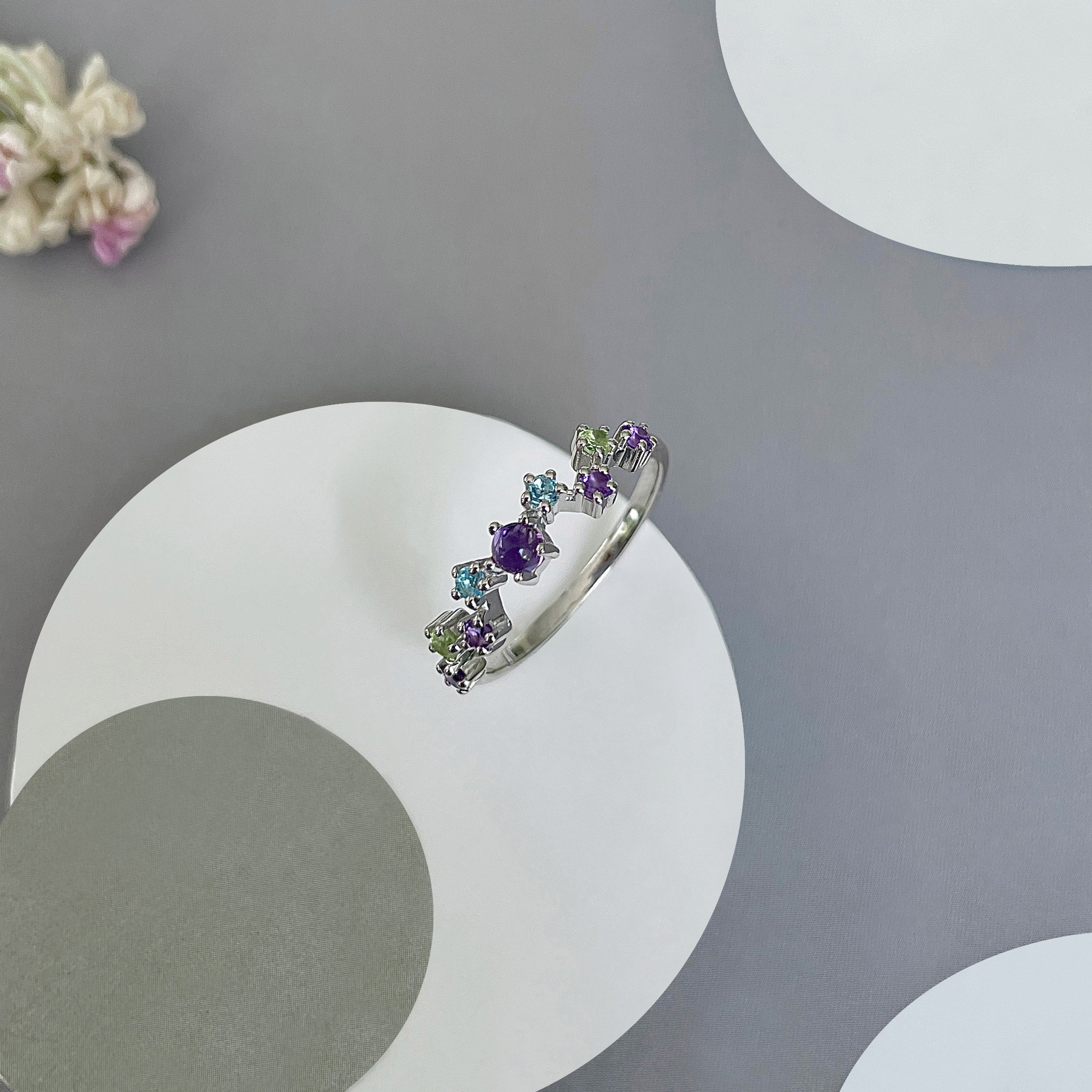 Amethyst Ring-(AMT-SR-365.)