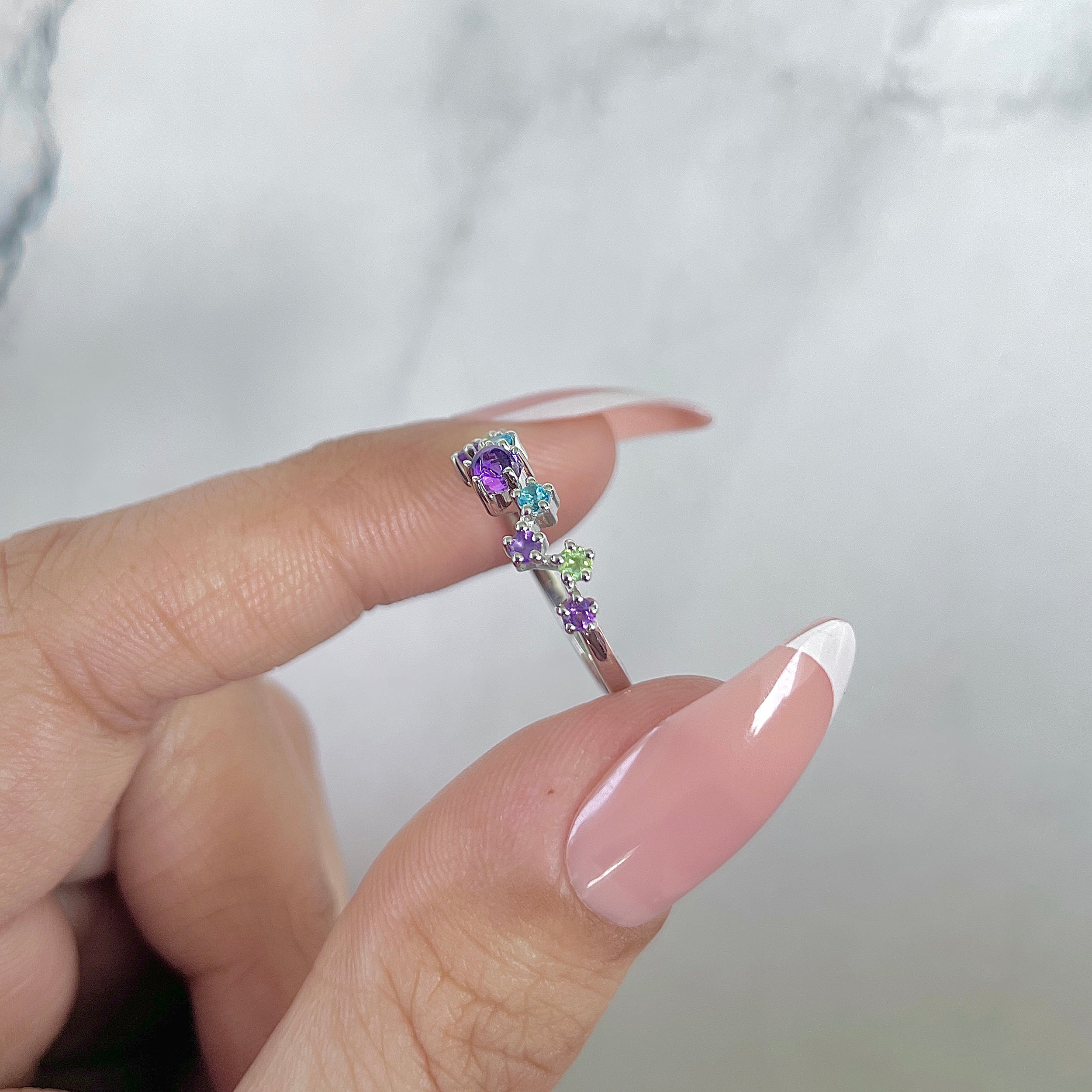Amethyst Ring-(AMT-SR-365.)