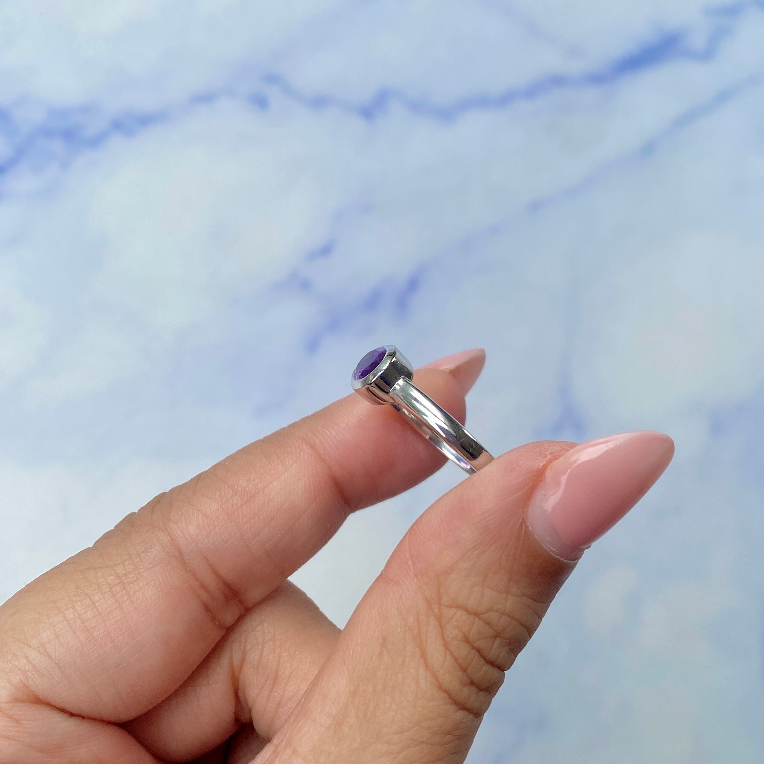 Amethyst Ring-(AMT-SR-4026.)