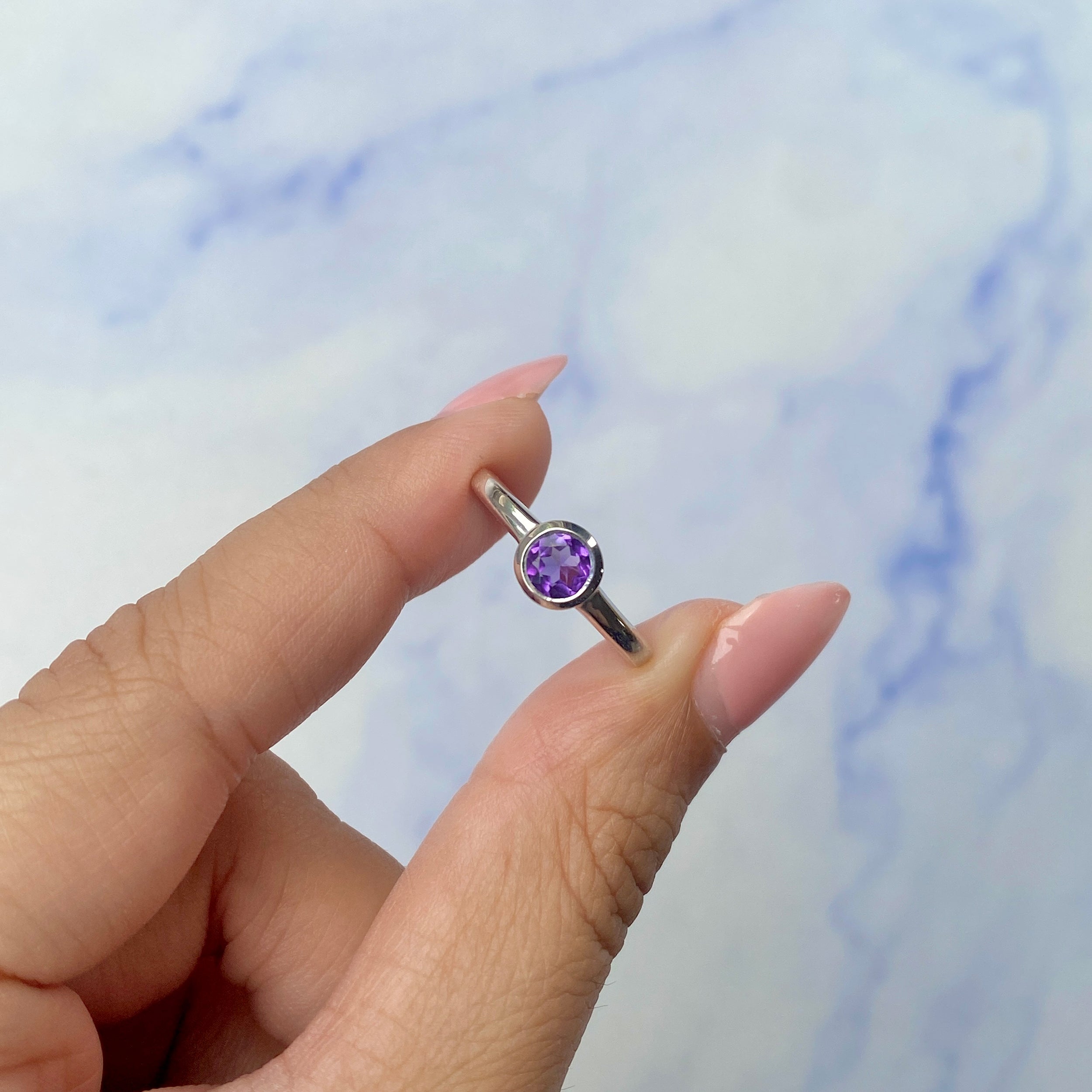 Amethyst Ring-(AMT-SR-4029.)