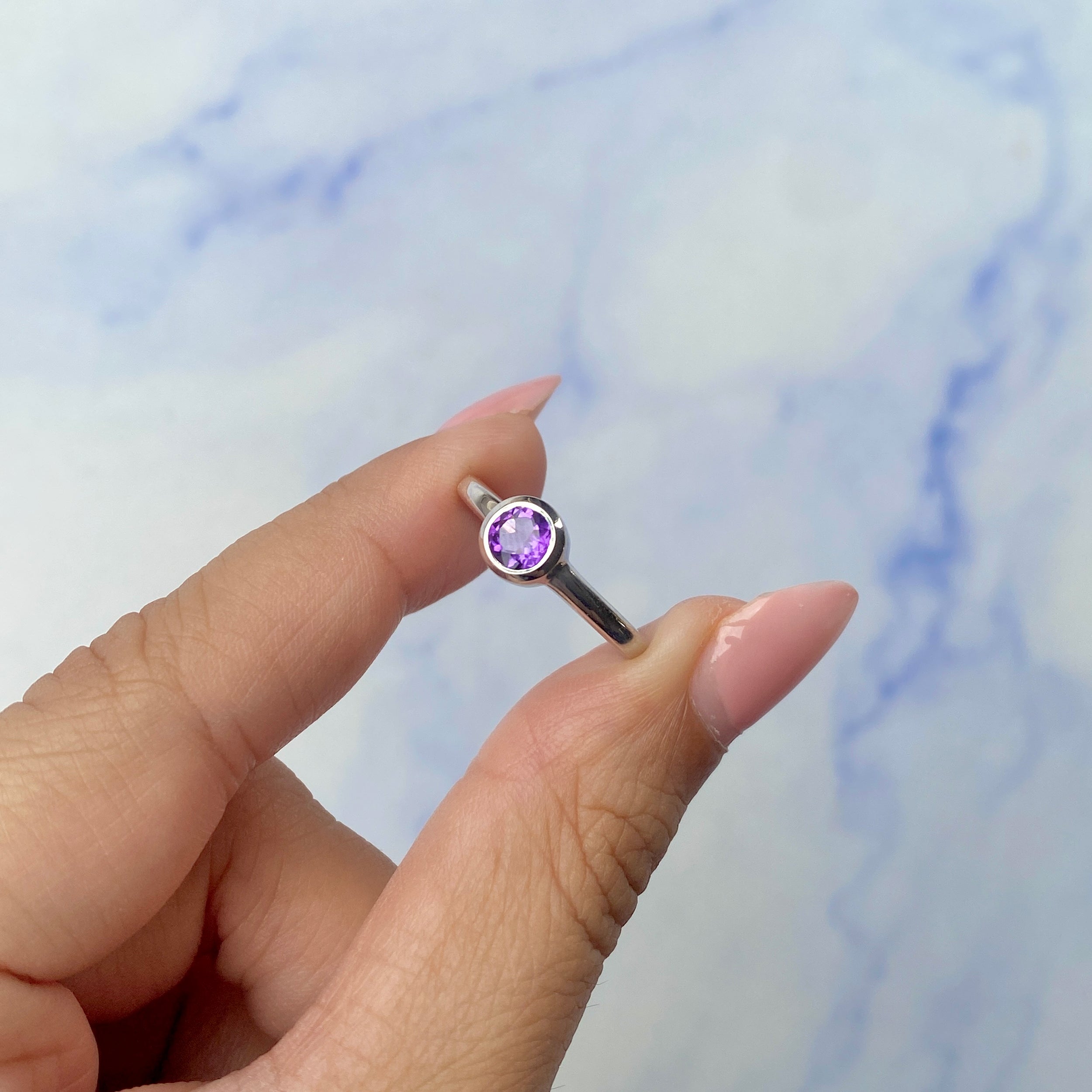 Amethyst Ring-(AMT-SR-4029.)