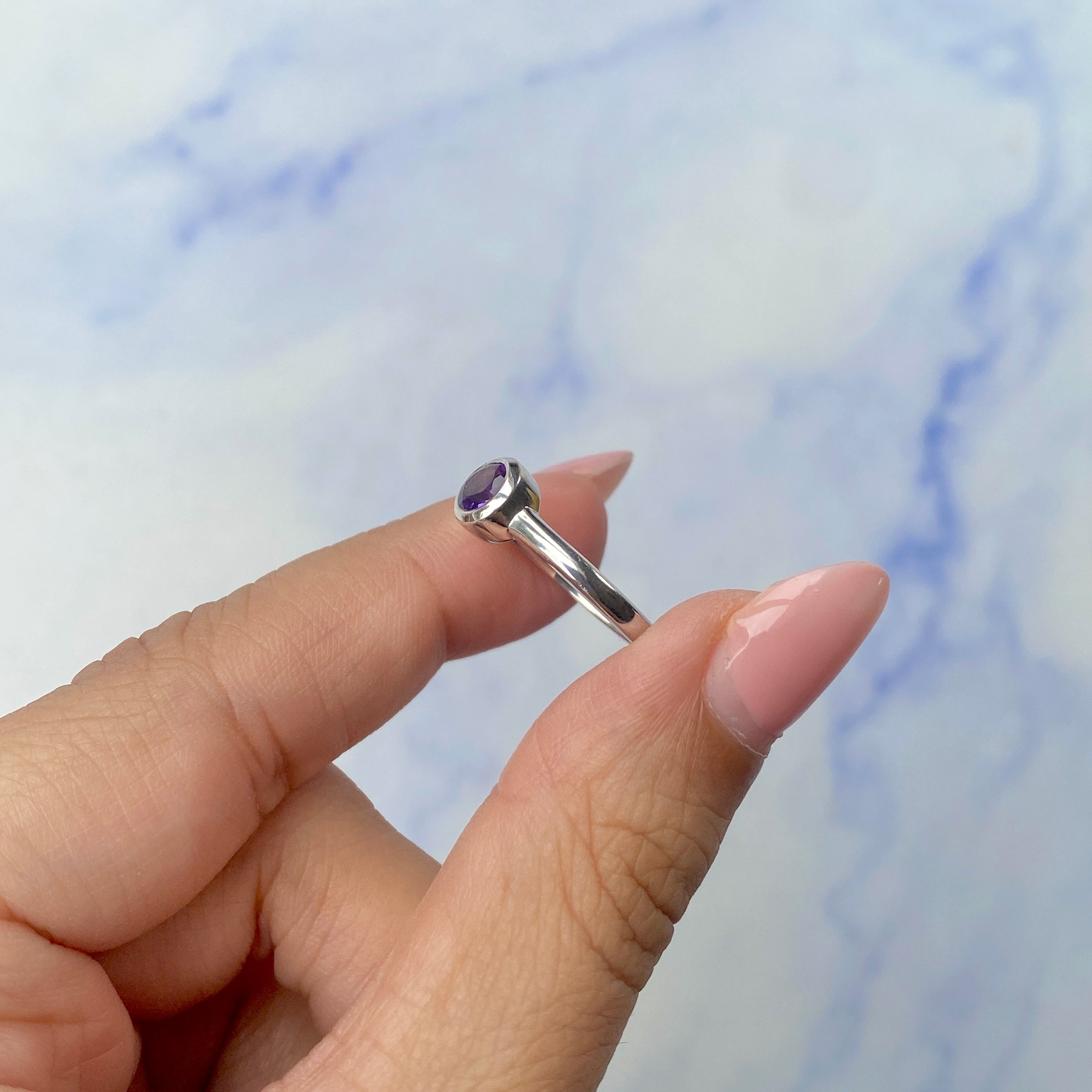 Amethyst Ring-(AMT-SR-4029.)