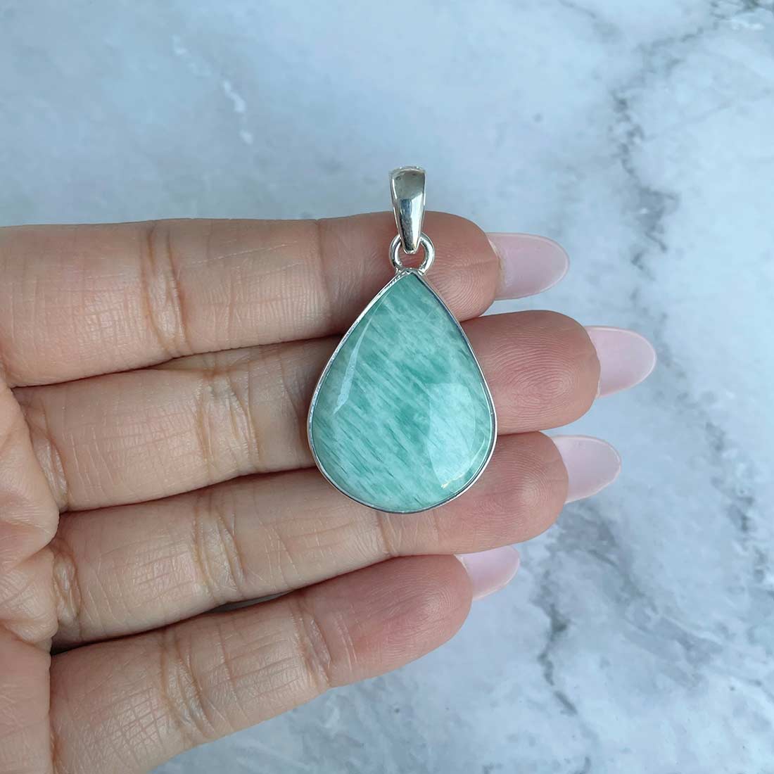 Amazonite Pendant-(AMZ-P-1.)