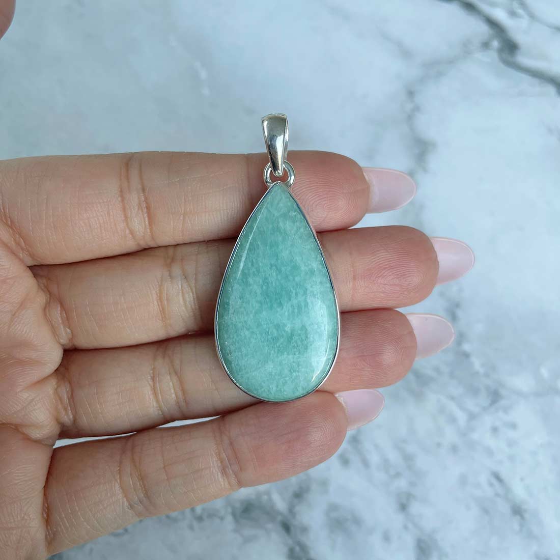 Amazonite Pendant-(AMZ-P-13.)