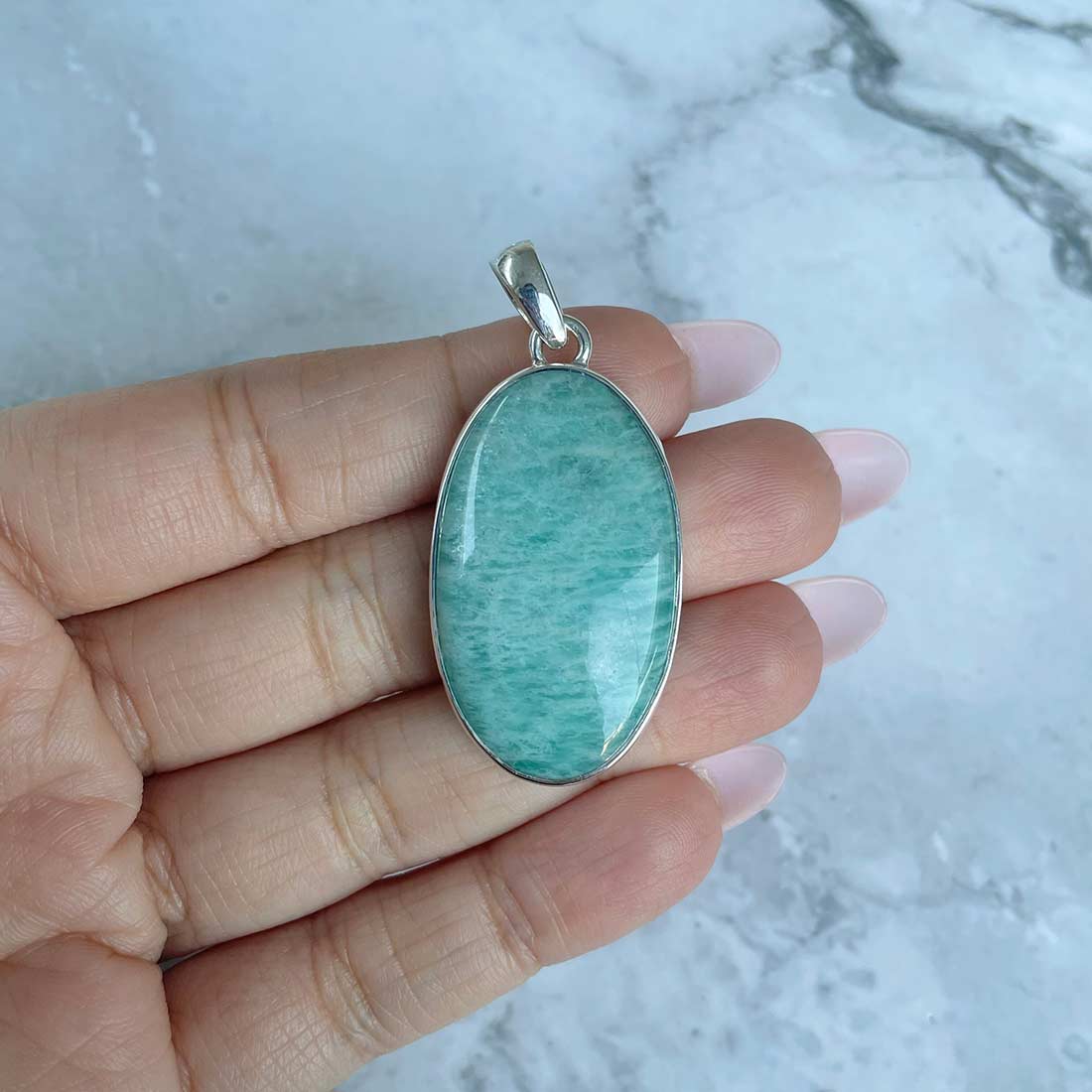 Amazonite Pendant-(AMZ-P-16.)