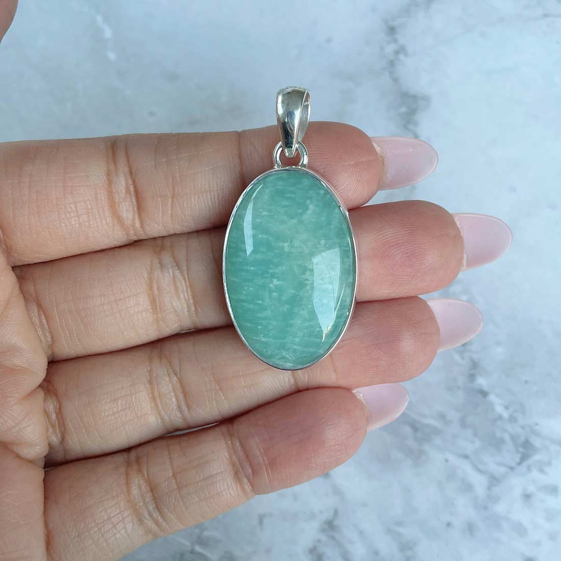 Amazonite Pendant-(AMZ-P-2.)