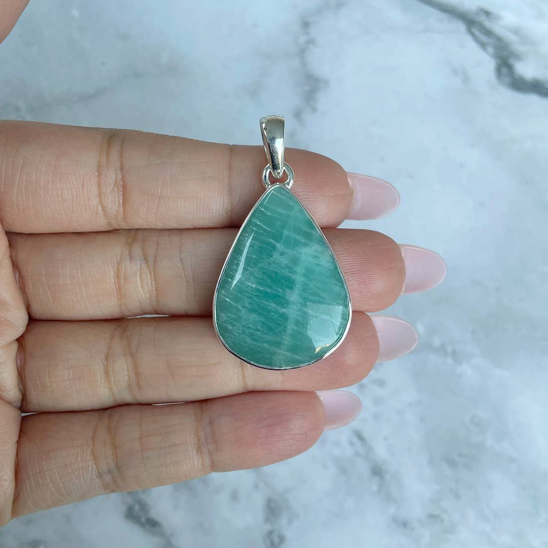 Amazonite Pendant-(AMZ-P-26.)