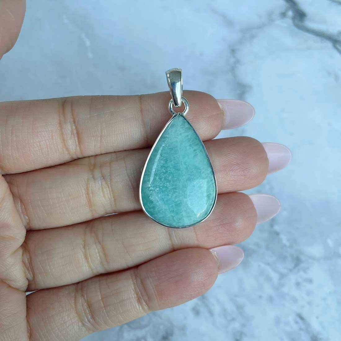 Amazonite Pendant-(AMZ-P-28.)