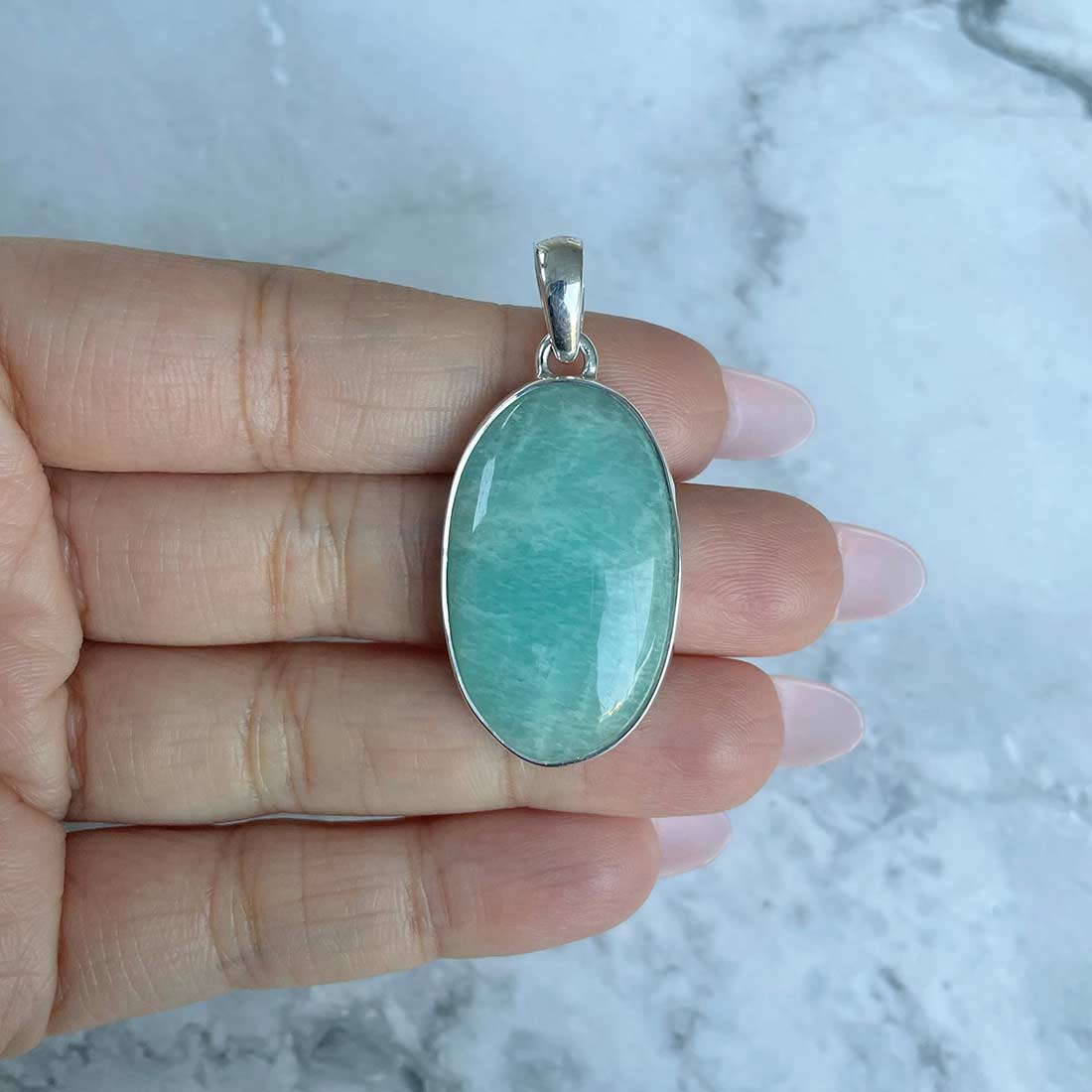 Amazonite Pendant-(AMZ-P-30.)