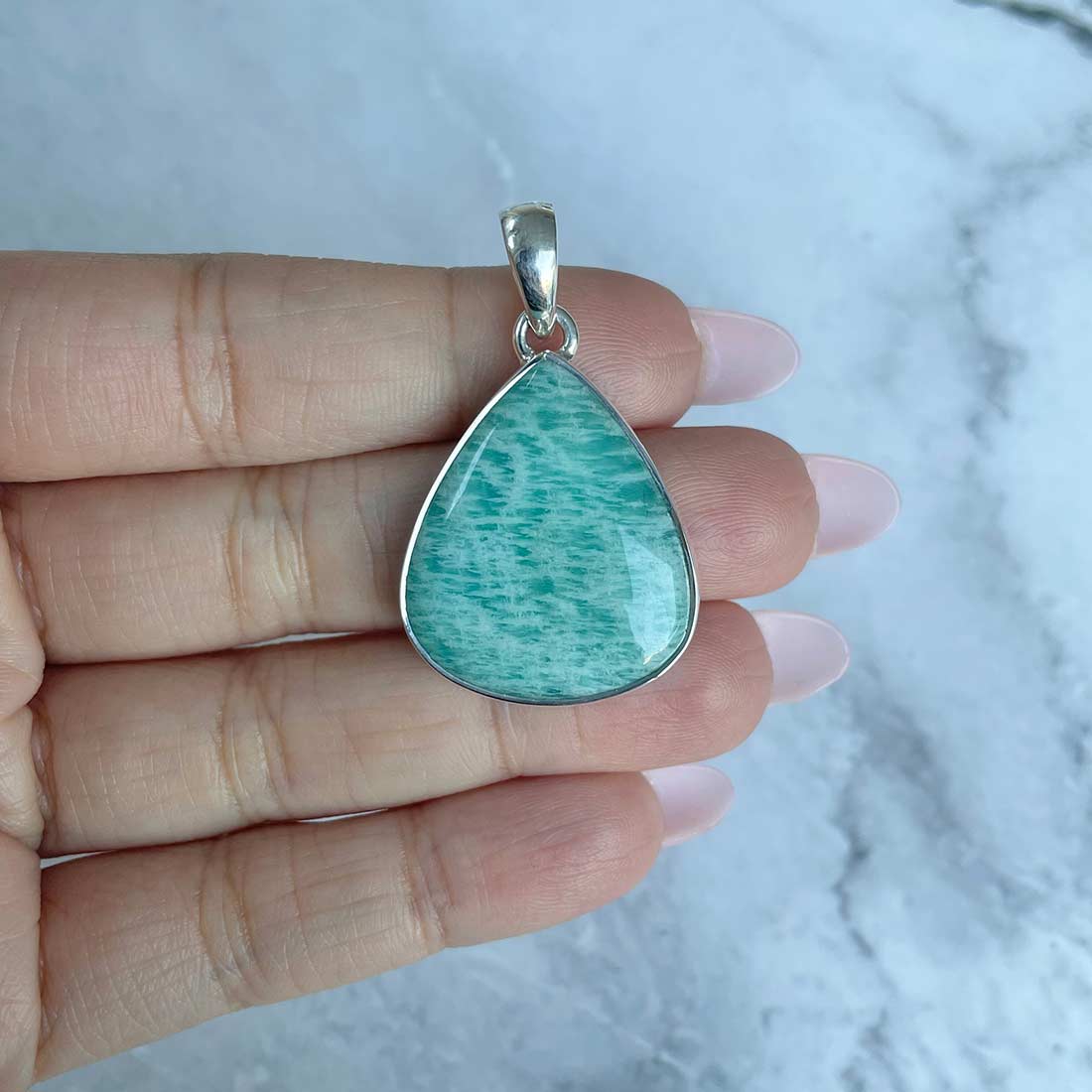 Amazonite Pendant-(AMZ-P-33.)