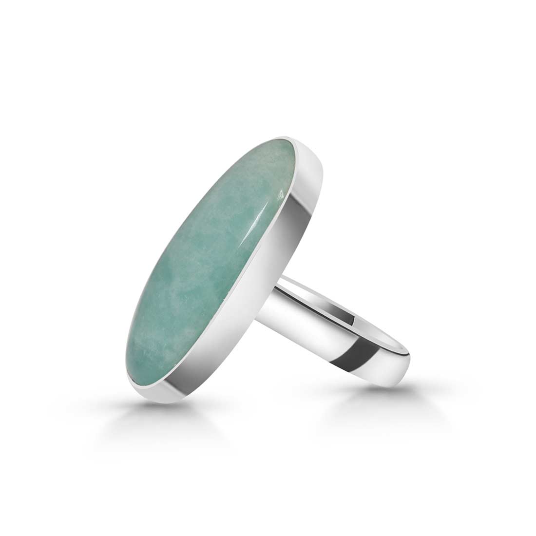 Amazonite Adjustable Ring-(AMZ-R-1.)