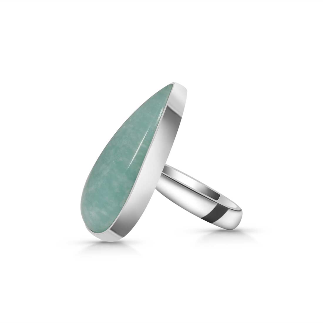 Amazonite Adjustable Ring-(AMZ-R-12.)
