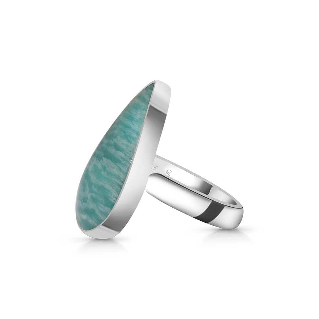 Amazonite Adjustable Ring-(AMZ-R-3.)