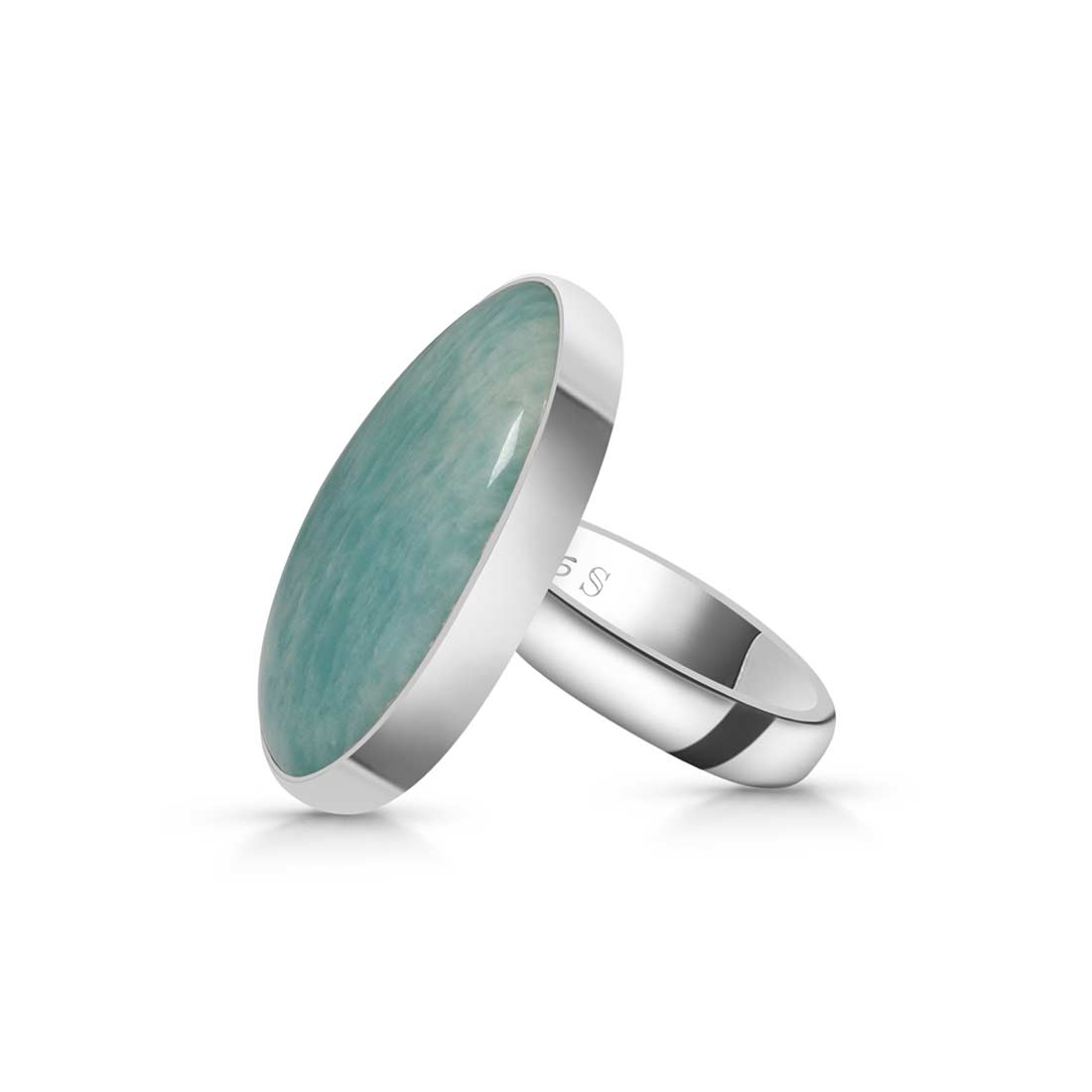 Amazonite Adjustable Ring-(AMZ-R-30.)