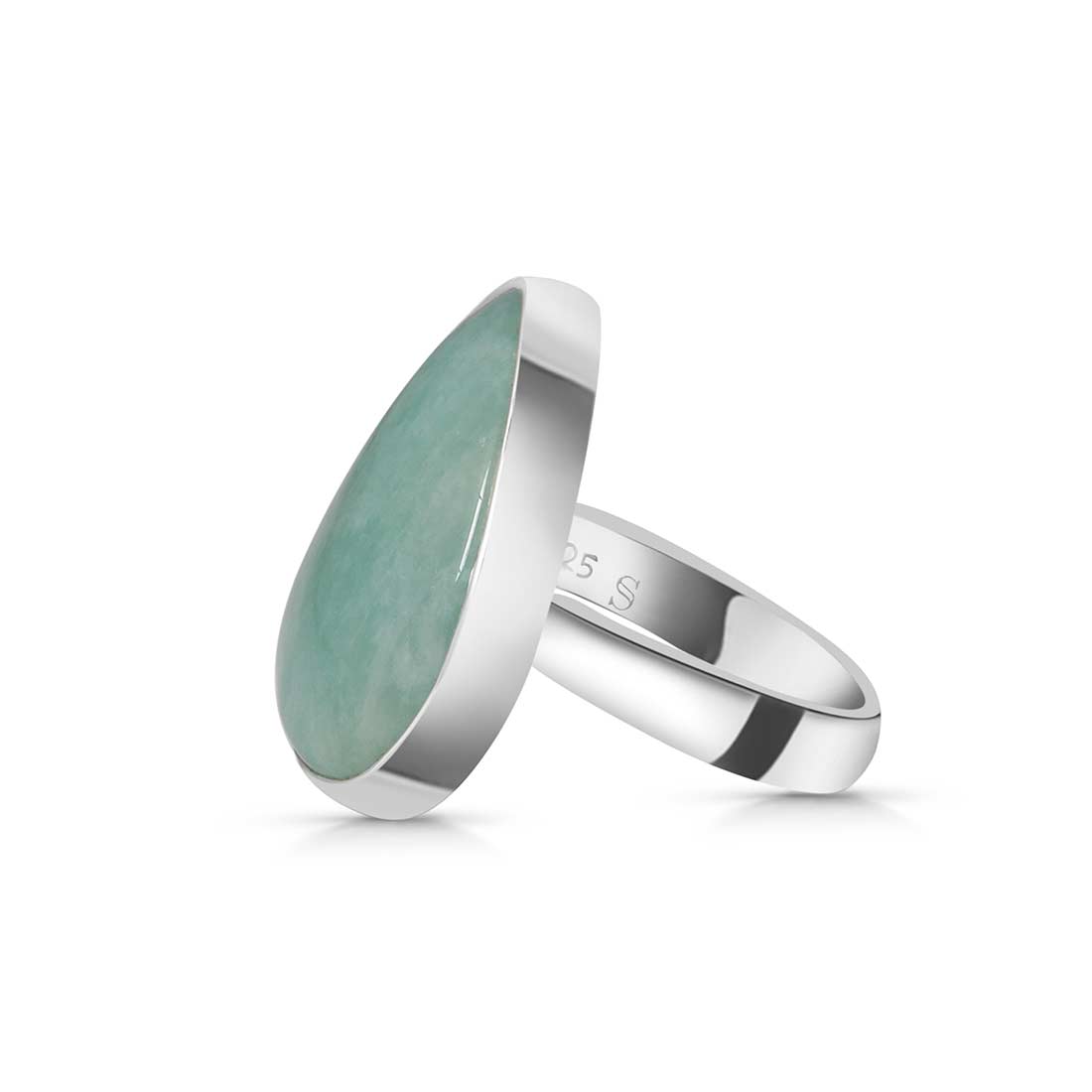 Amazonite Adjustable Ring-(AMZ-R-33.)