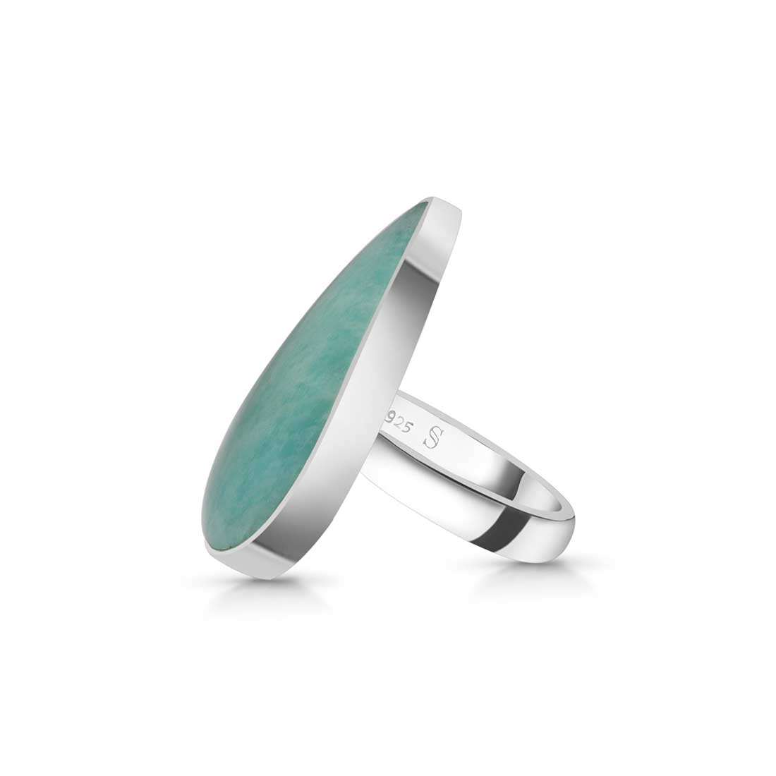 Amazonite Adjustable Ring-(AMZ-R-8.)