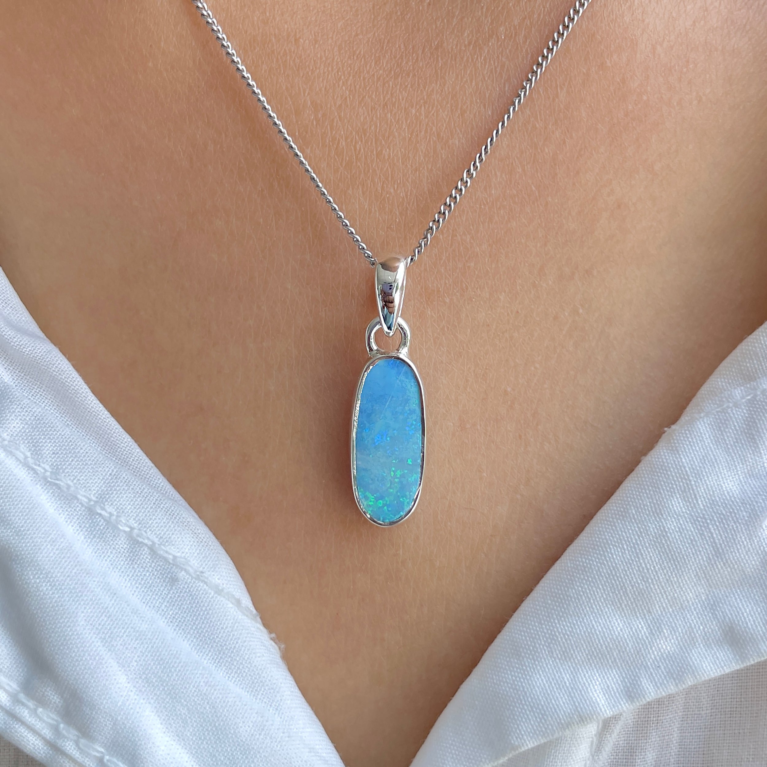 Australian Opal Pendant-(AOD-P-10.)