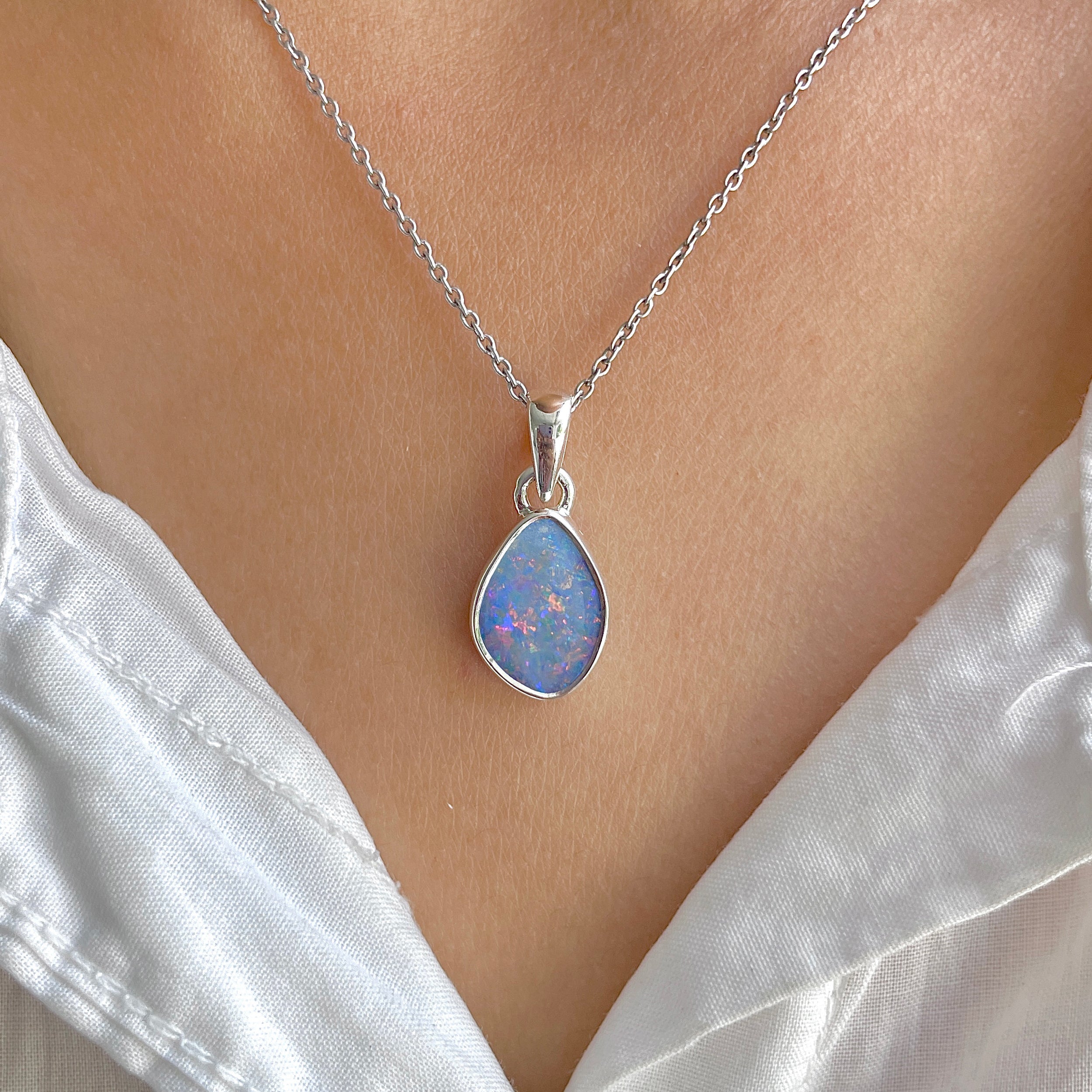 Australian Opal Pendant-(AOD-P-107.)