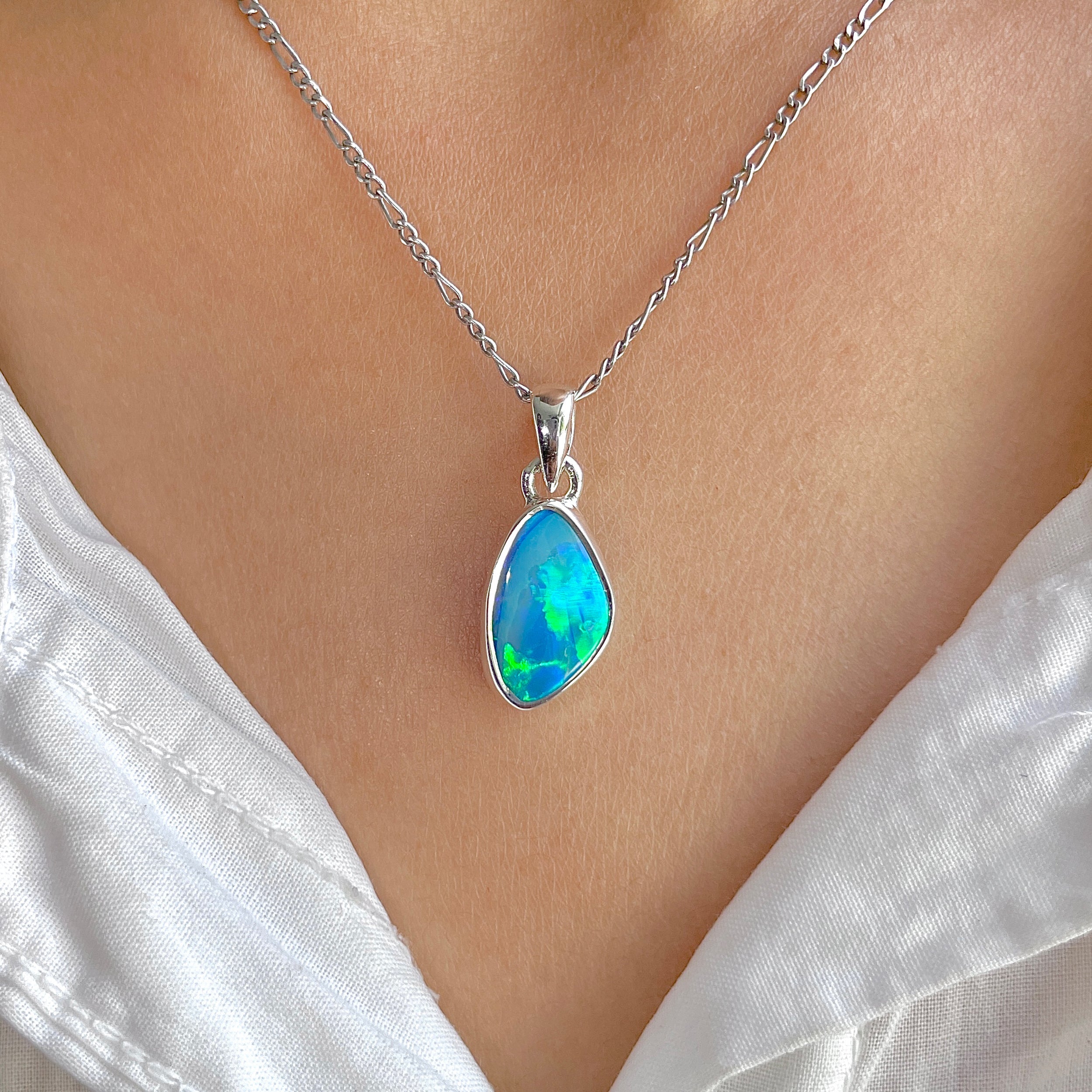 Australian Opal Pendant-(AOD-P-114.)