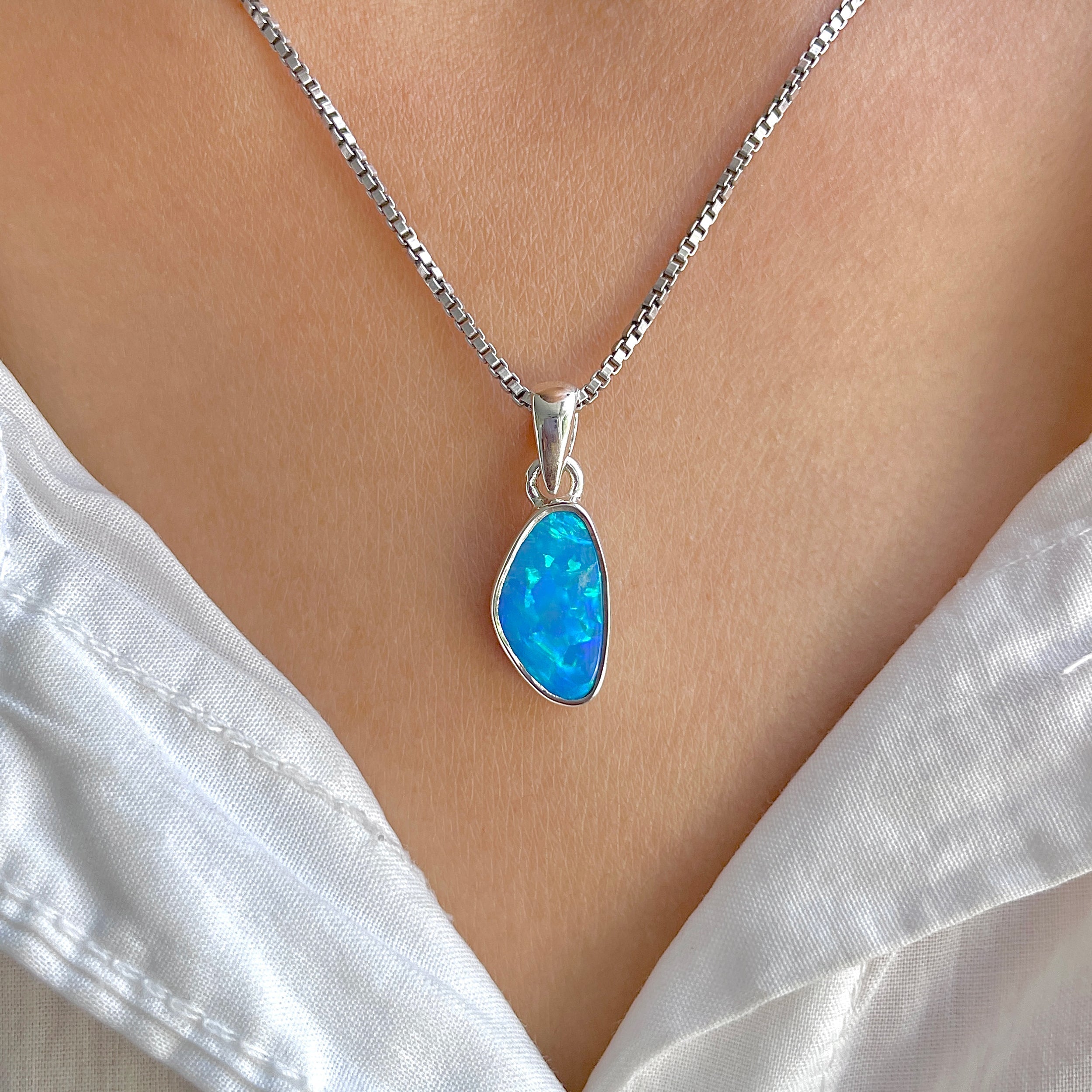 Australian Opal Pendant-(AOD-P-124.)