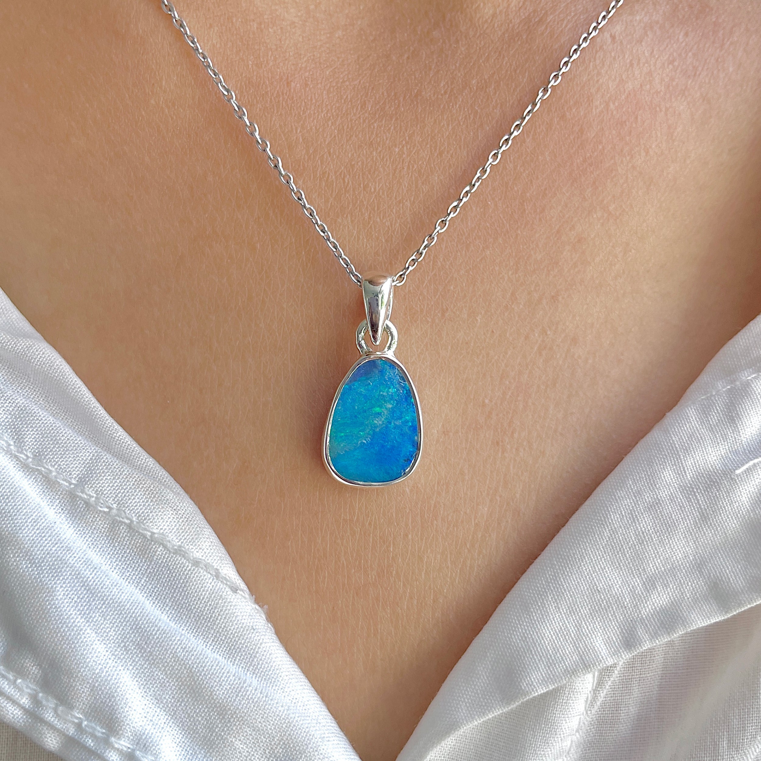 Australian Opal Pendant-(AOD-P-129.)