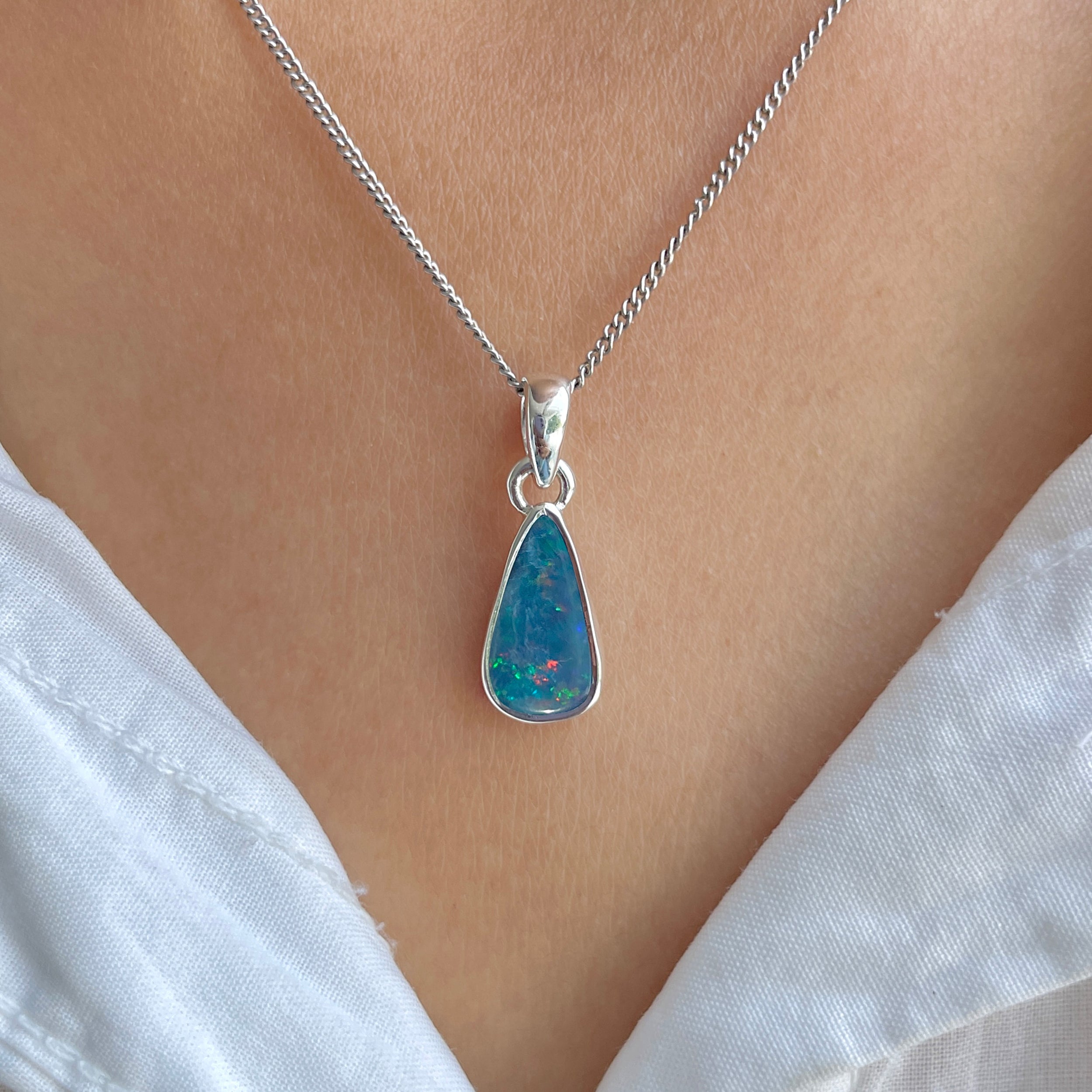 Australian Opal Pendant-(AOD-P-14.)