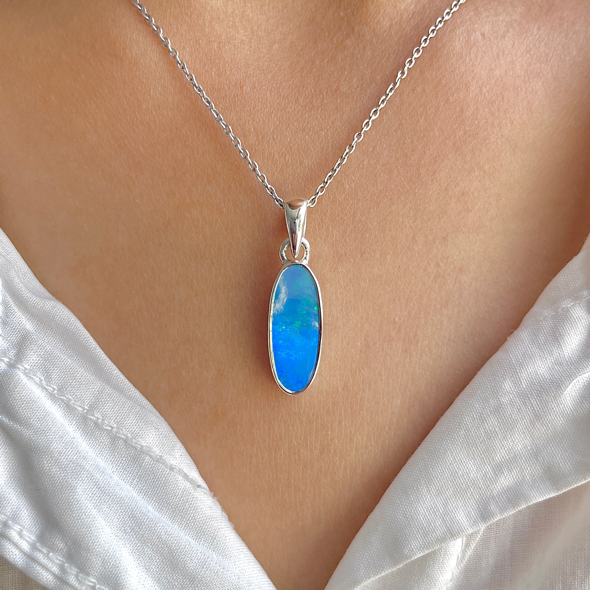 Australian Opal Pendant-(AOD-P-143.)