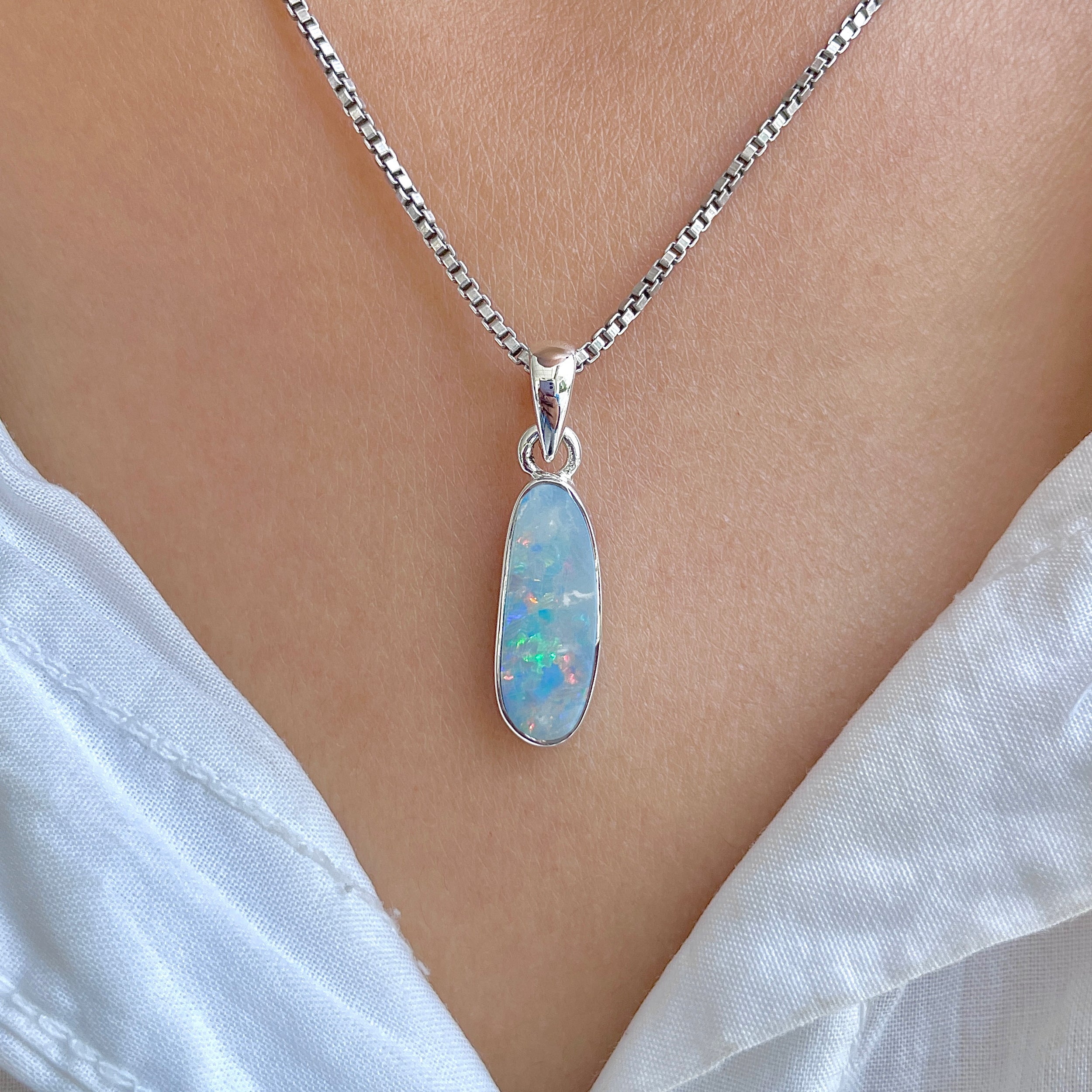 Australian Opal Pendant-(AOD-P-157.)