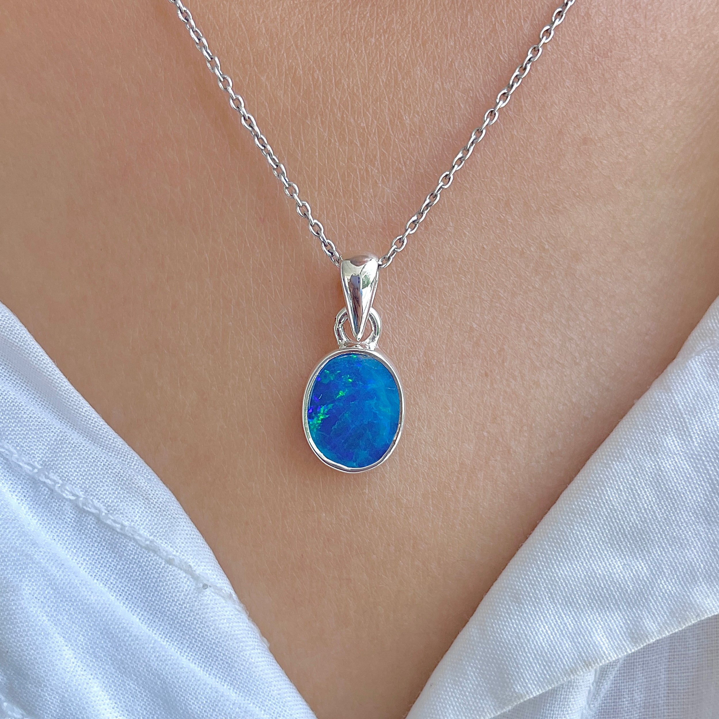 Australian Opal Pendant-(AOD-P-165.)